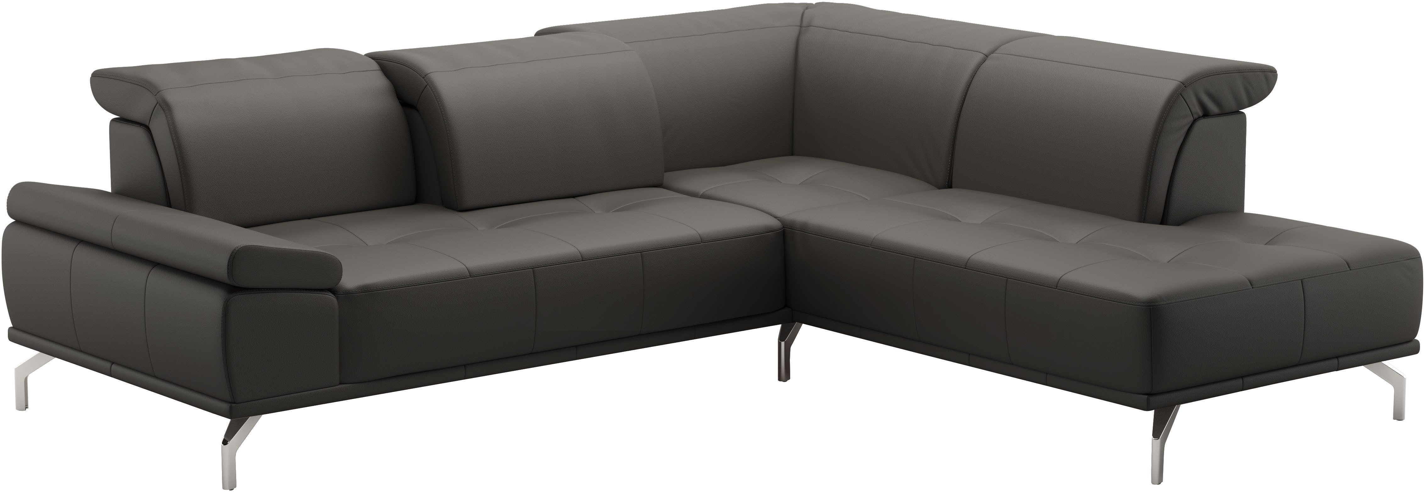 Places of Style Hoekbank Caluna Incl. zitdiepteverstelling, optioneel met hoofd- en armleuningverstelling
