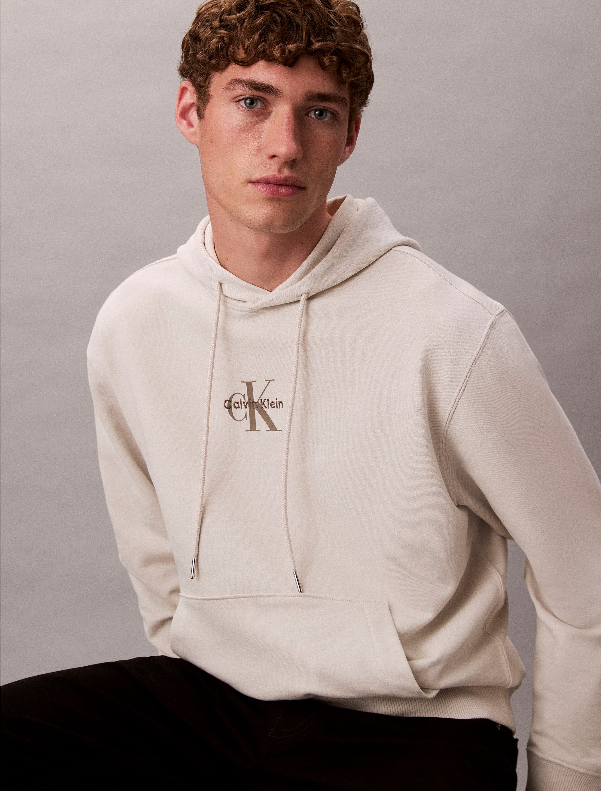 Calvin Klein Sweatshirt LS EU 350TERRY MICRO MONOLOGO HO