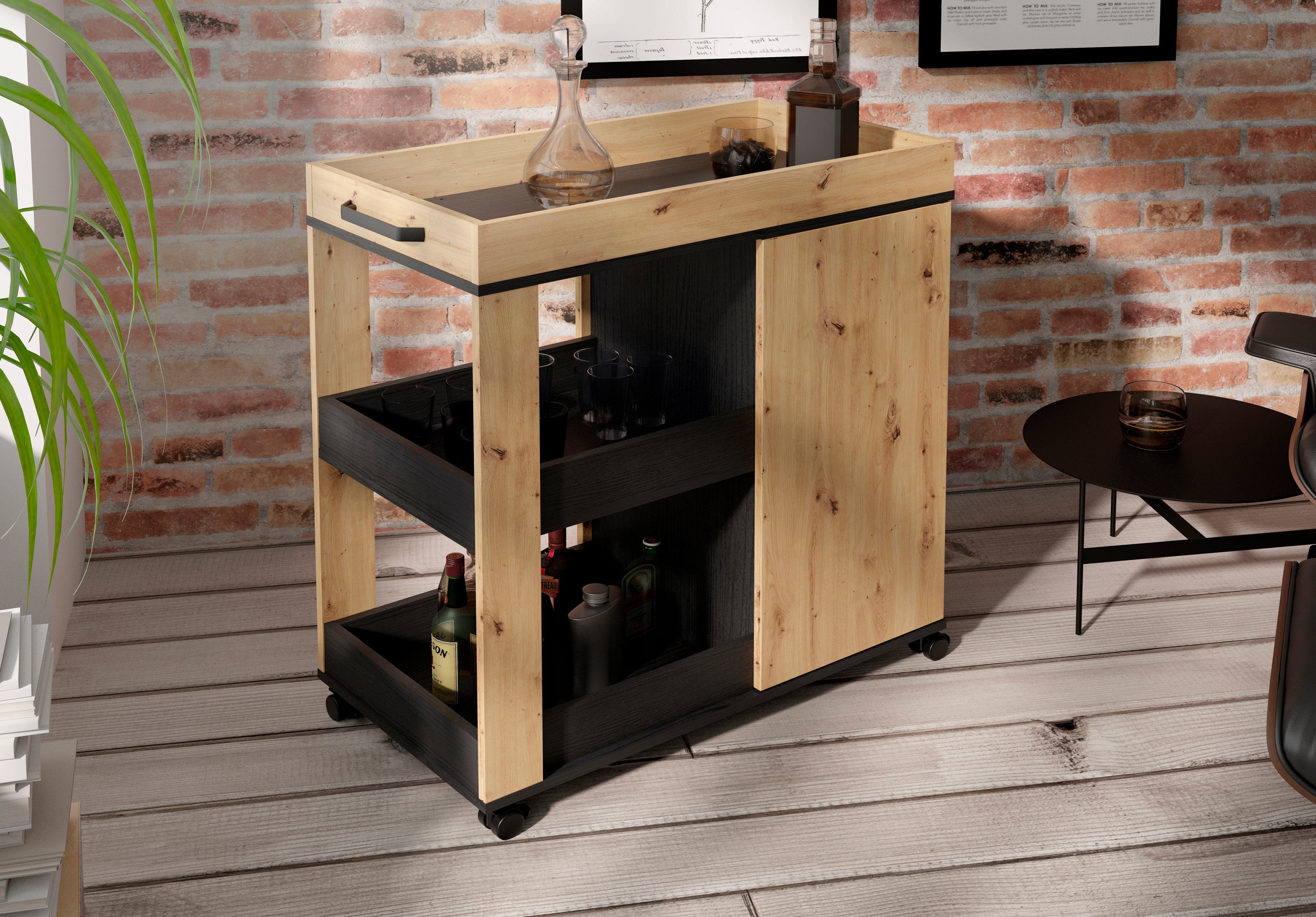 FORTE Barmeubel Homebar Hoogte ca. 88,5 cm