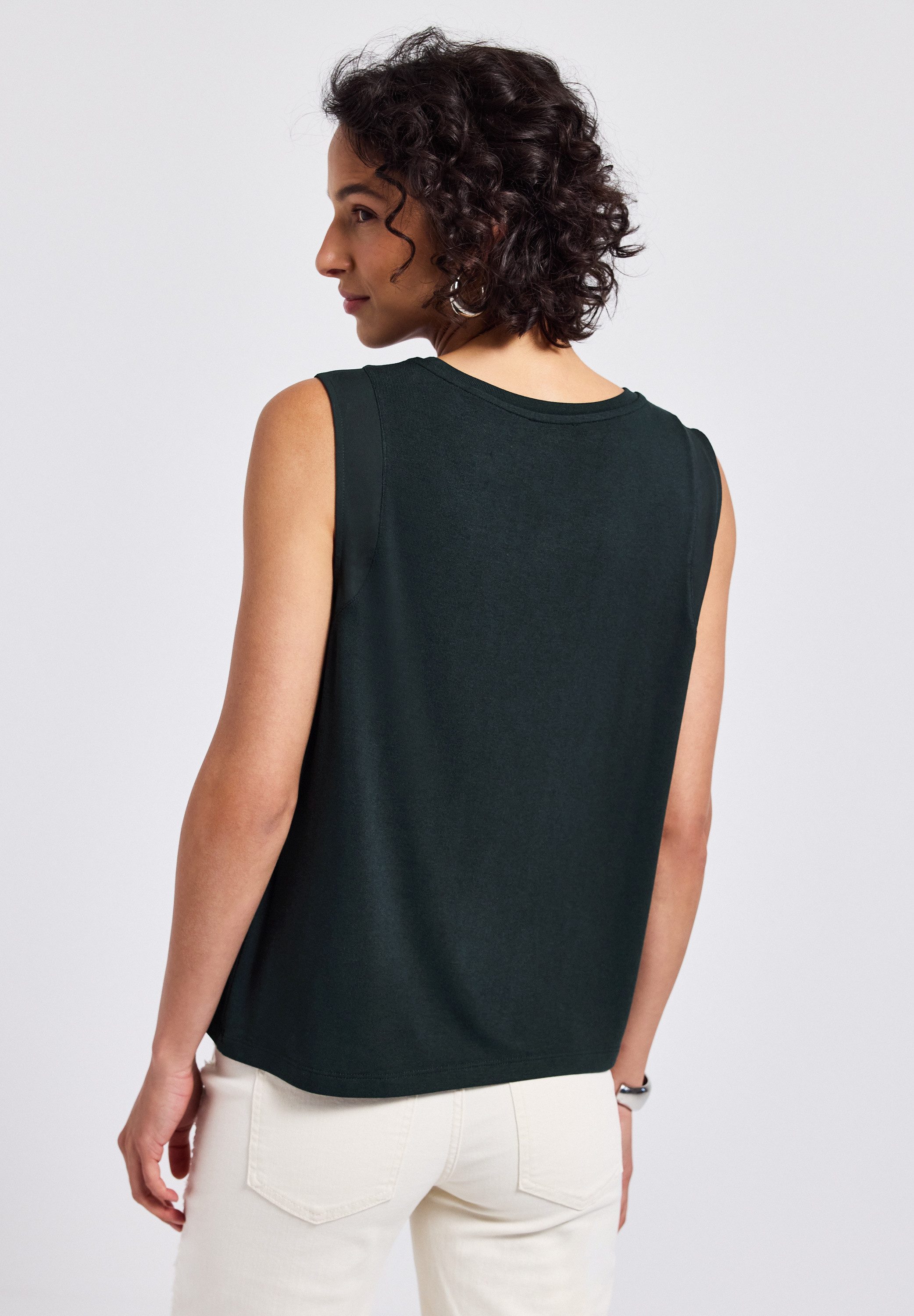 STREET ONE Top met chiffondetails