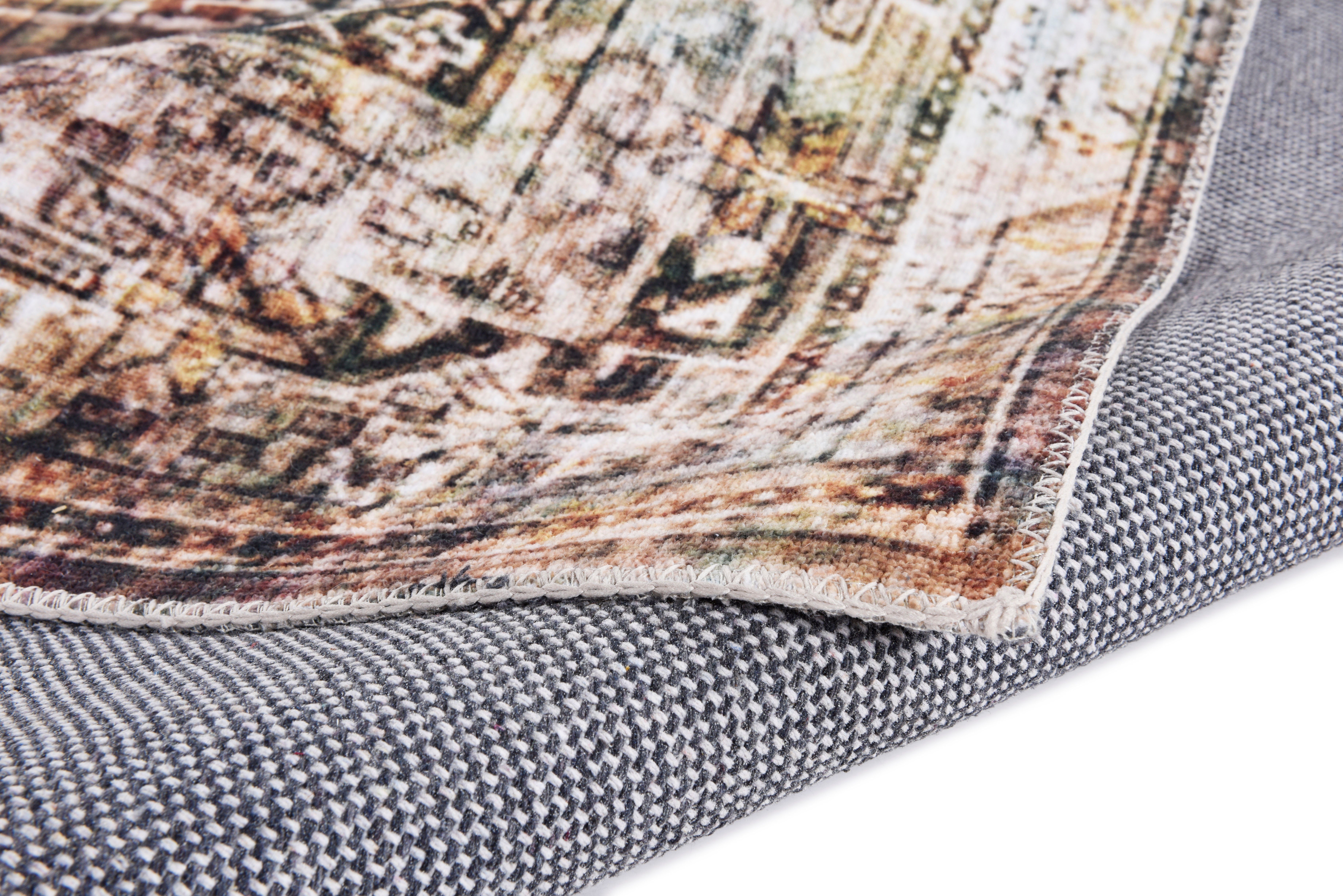 Gino Falcone Vloerkleed Adara GF 093 Platweefsel, oriënt-look, vintage-design, wasbaar