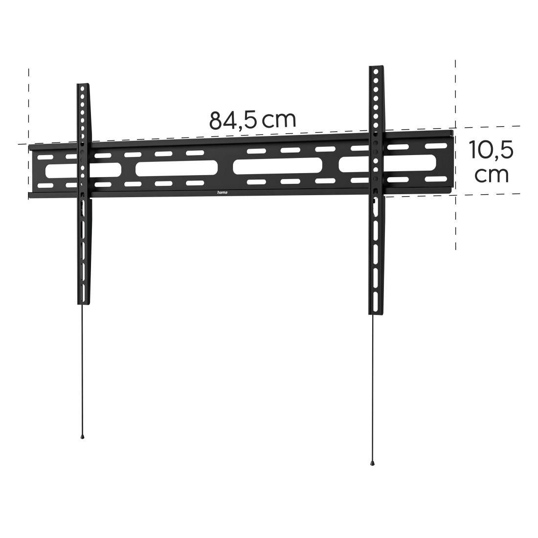 Hama Tv-wandhouder TV-beugel, plat, stijf, 94 - 229cm (37" - 90"), 43", 50", 55", 65", 75"