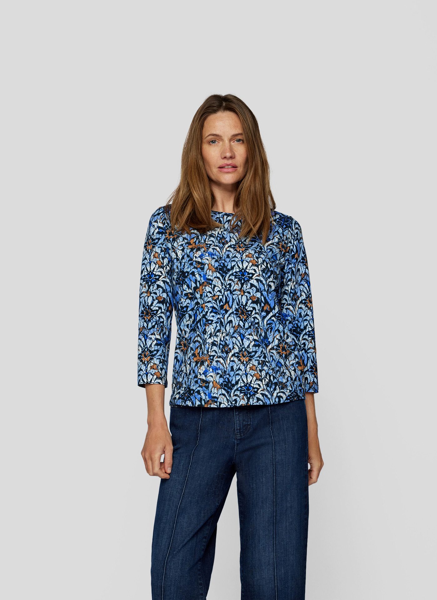 Rabe Shirt met 3/4 mouwen met gebloemde all-over print