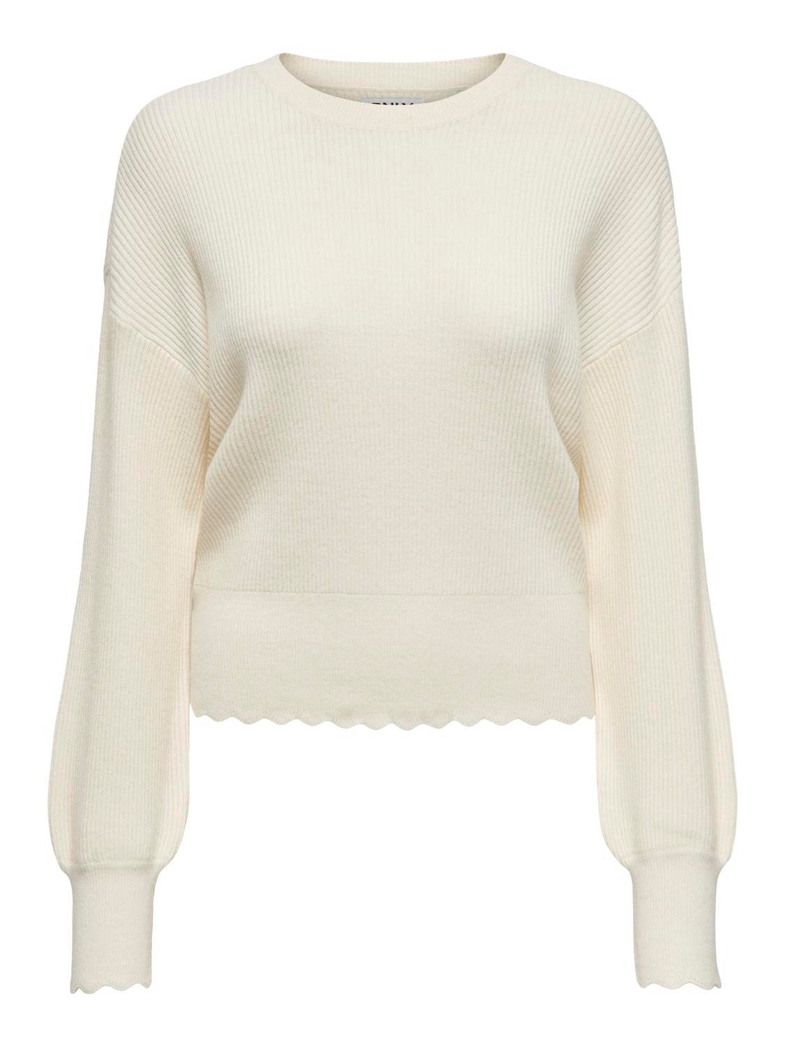 Only Trui met ronde hals ONLIBI LS O-NECK NOOS KNT