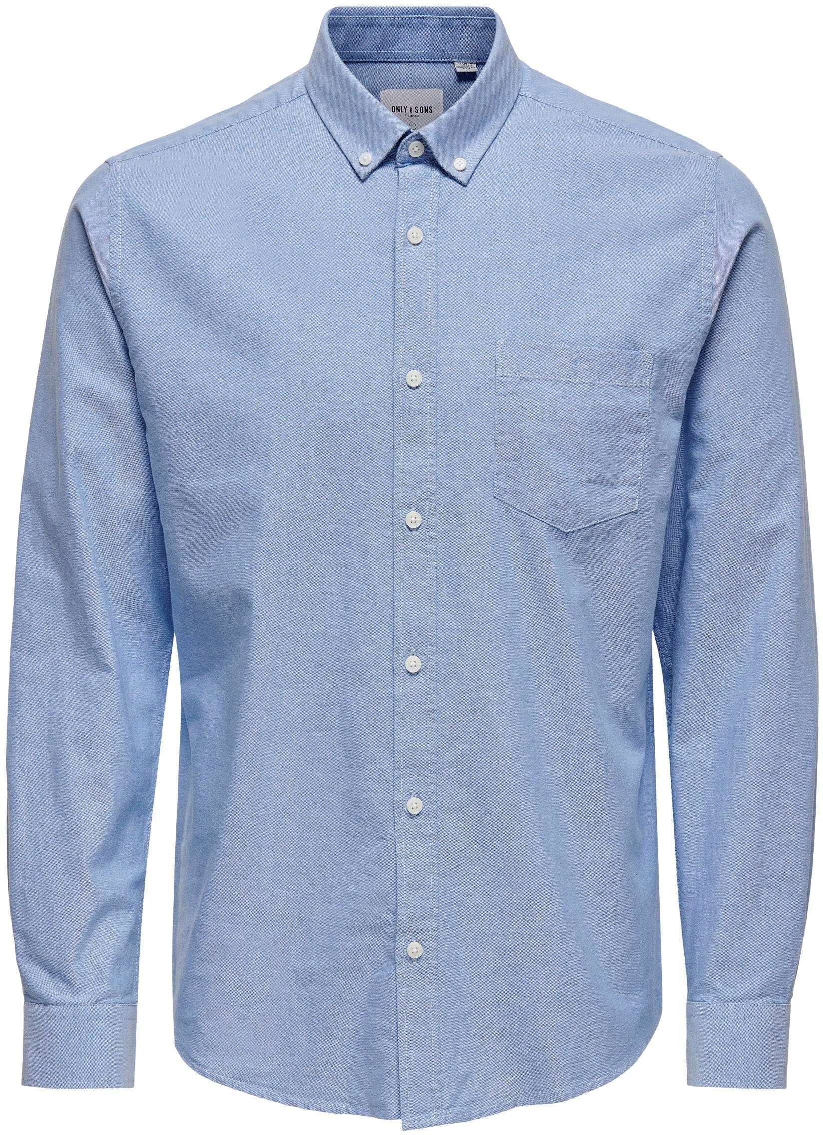 ONLY & SONS Overhemd met lange mouwen ONSALVARO SLIM LS OXFORD SHIRT NOOS