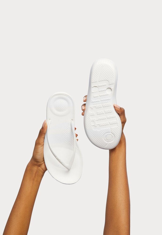 Fitflop Teenslippers IQushion sleehak, zomerschoen, slipper in smalle vorm