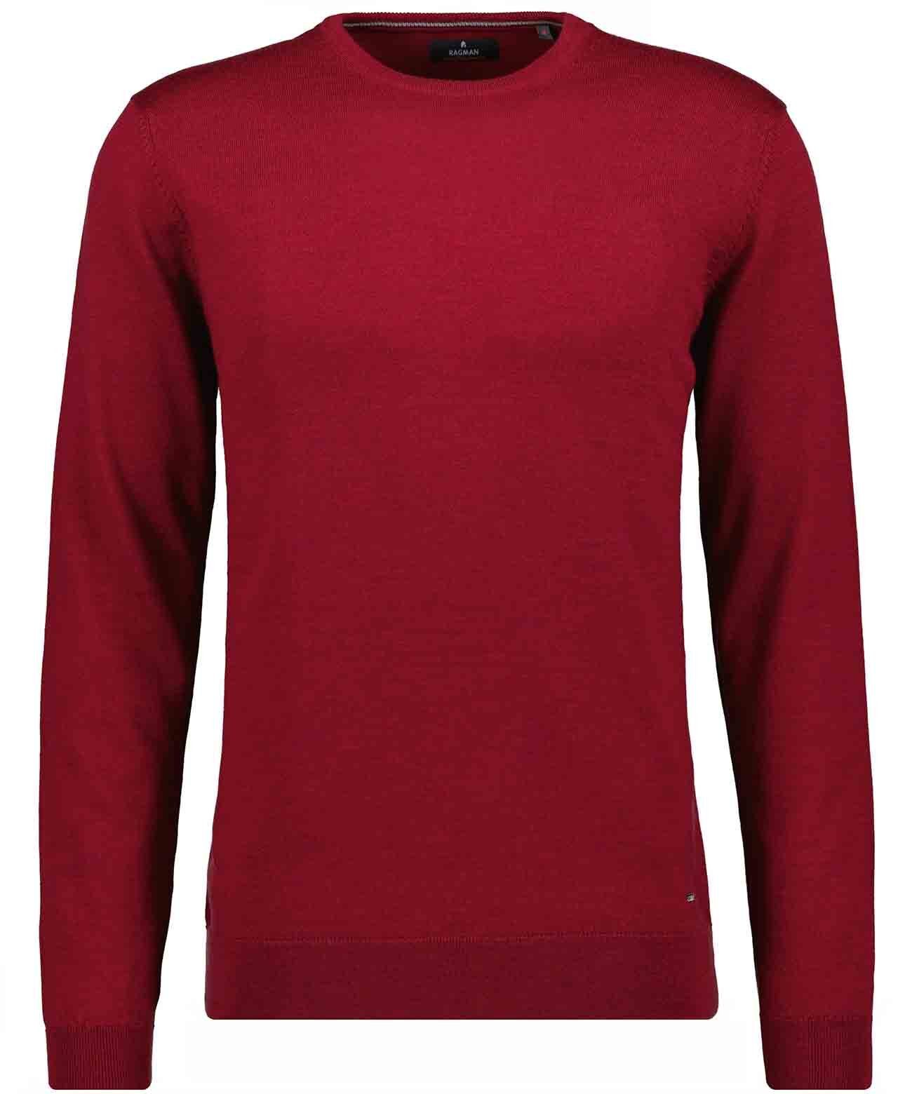 RAGMAN Trui met ronde hals heren truien maat 54 rood