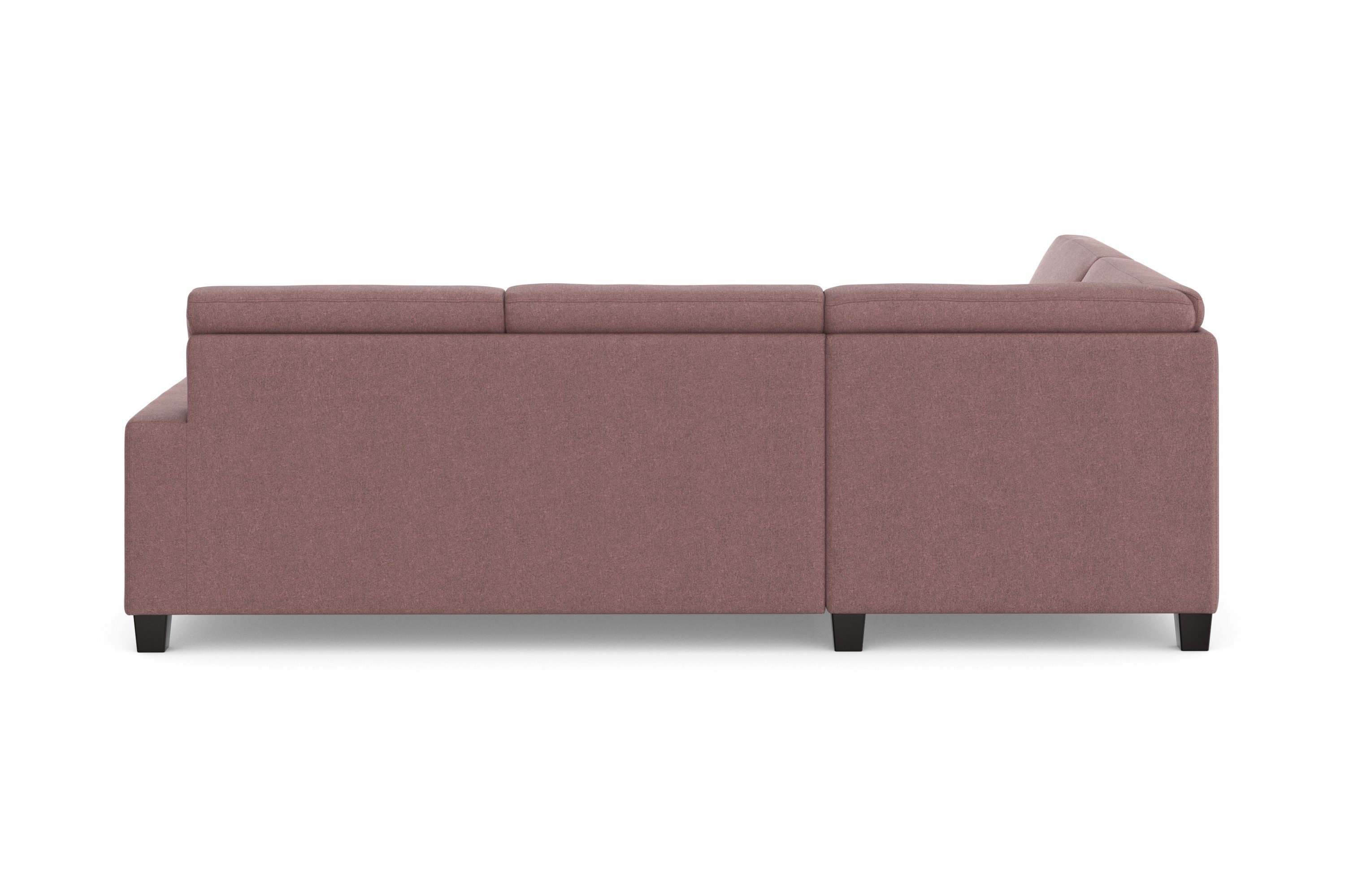 DOMO collection Hoekbank Florentina tijdloos en elegant, zitnaden als designelement, L-vorm