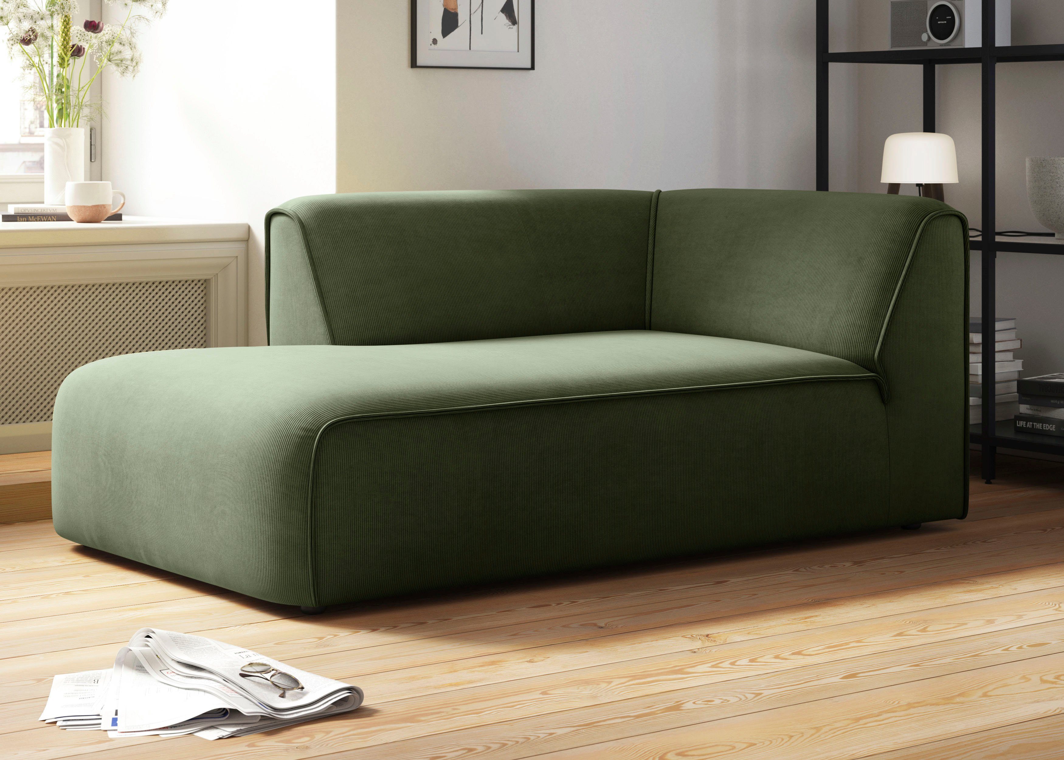 RAUM.ID Ottomane Merid chaise longue, afmetingen B/D/H: 100/162/70 cm als module of apart te gebruiken, voor individuele samenstelling