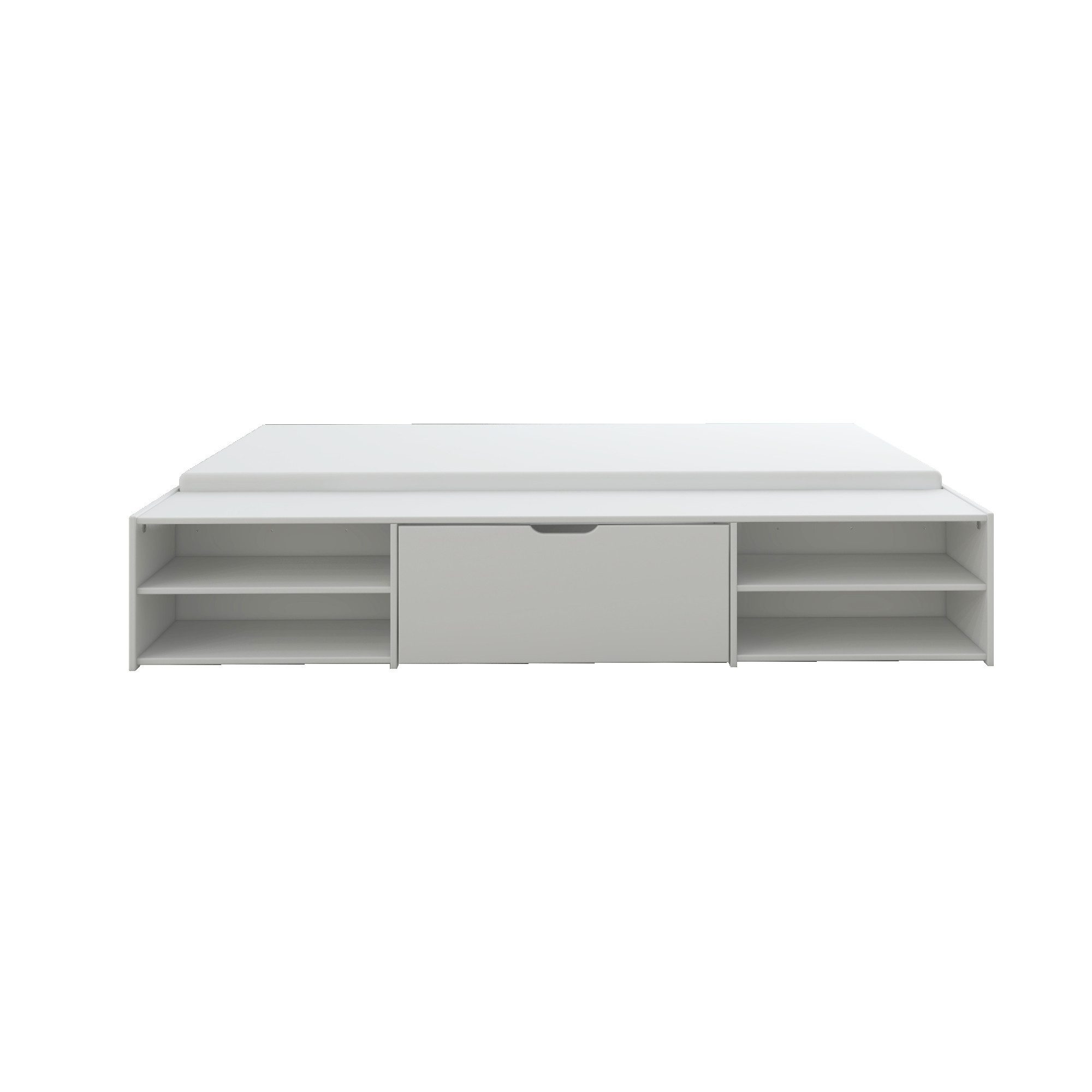 Home affaire Bed Magdala inclusief lattenbodem, veel opbergruimte, brede plank, fsc® gecertificeerd