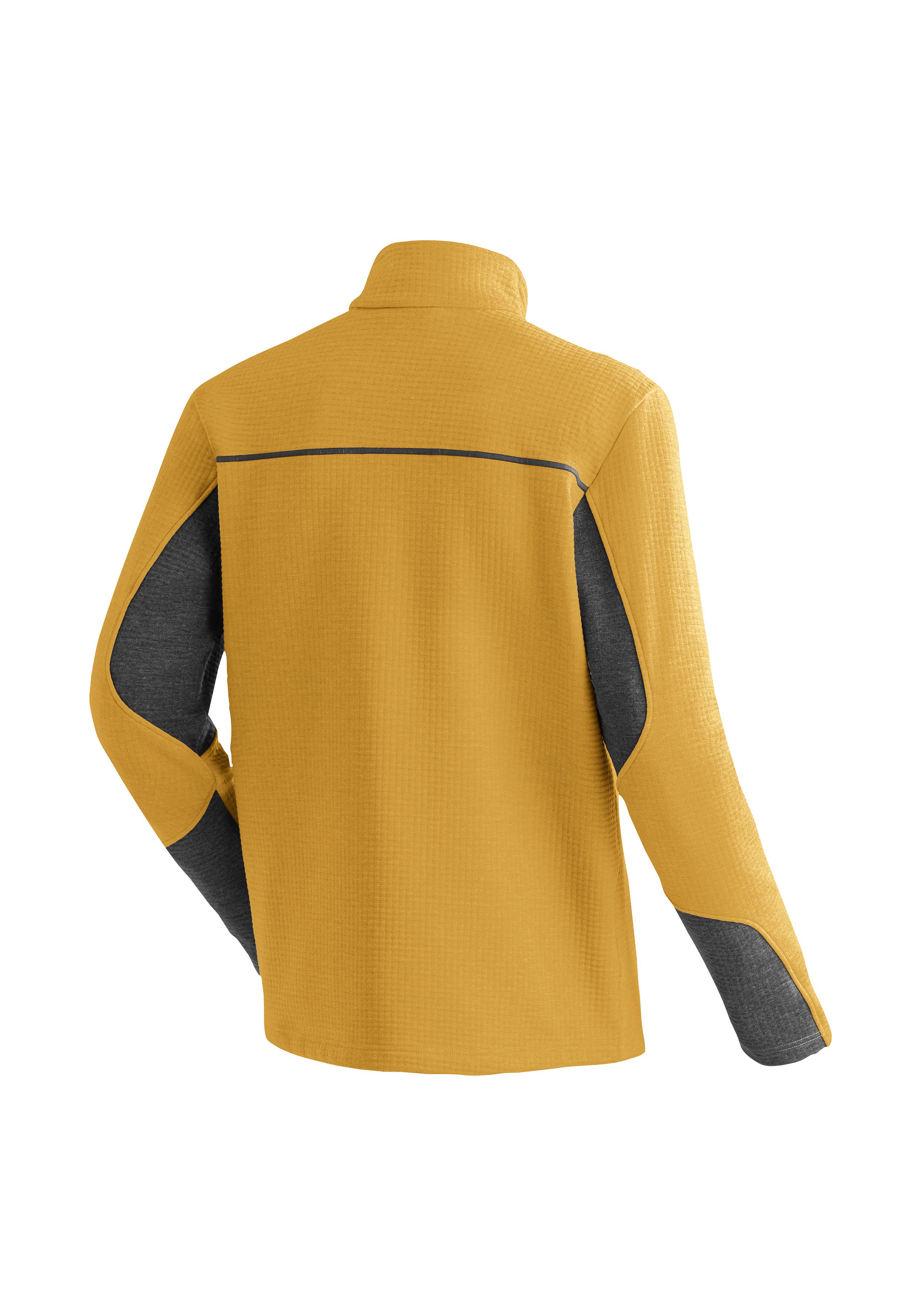 Maier Sports Fleecejack Tesila M Heren midlayer, ademend en sneldrogend, 3 ritszakken
