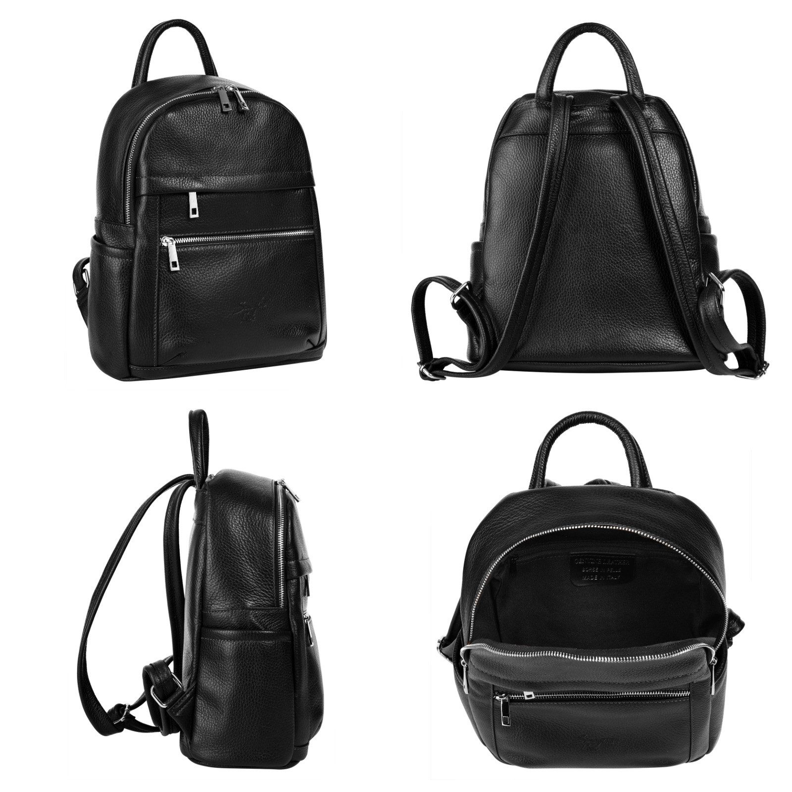 Samantha Look Rugzak echt leer, made in italy