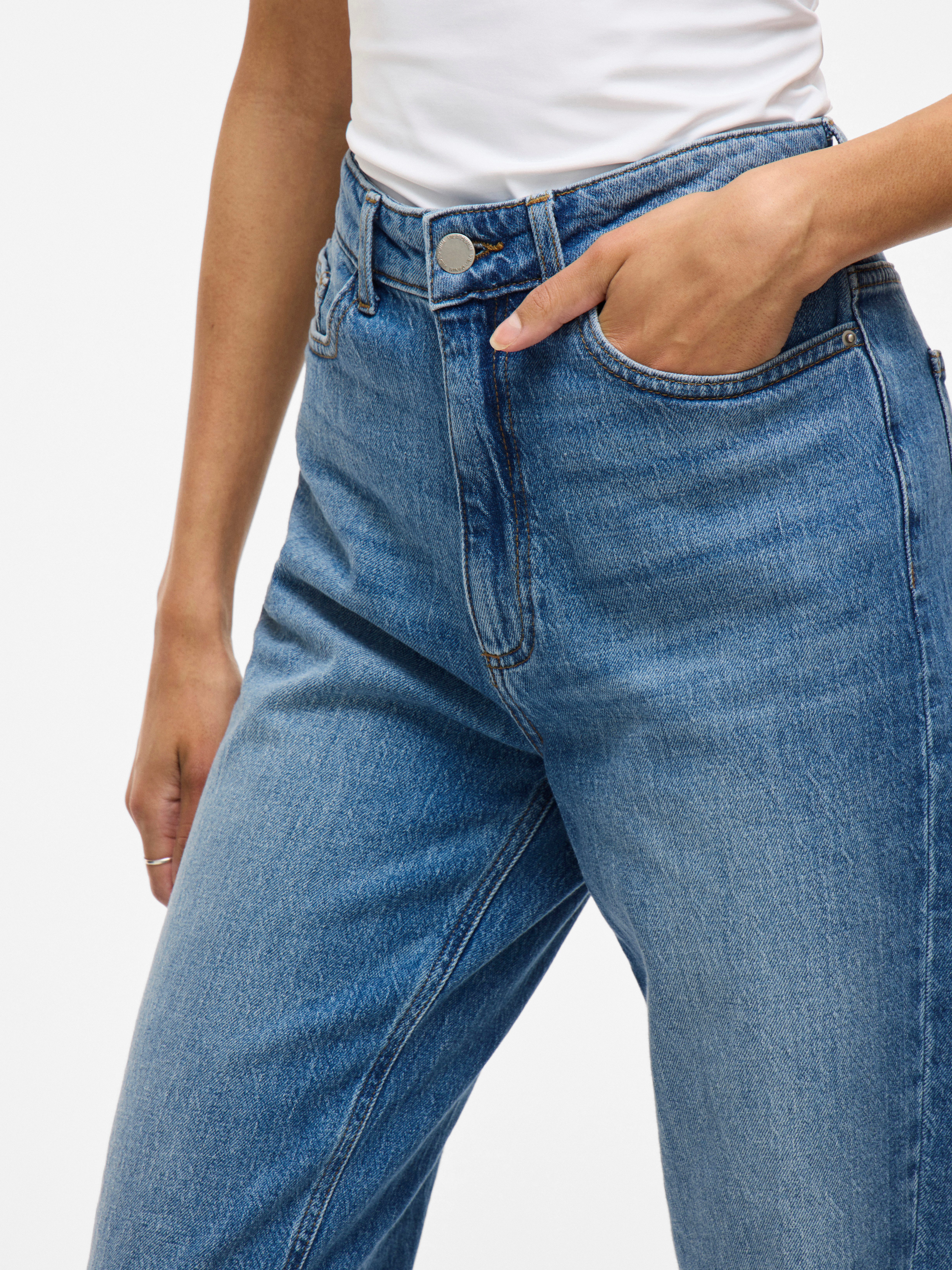 Vila High-waist jeans VIKELLY JAF HW STRAIGHT JEANS-NOOS