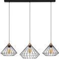 britop lighting hanglamp raquelle decoratieve lamp van metaal, bijpassende lm e27 - exclusief, made in europe (1 stuk) zwart