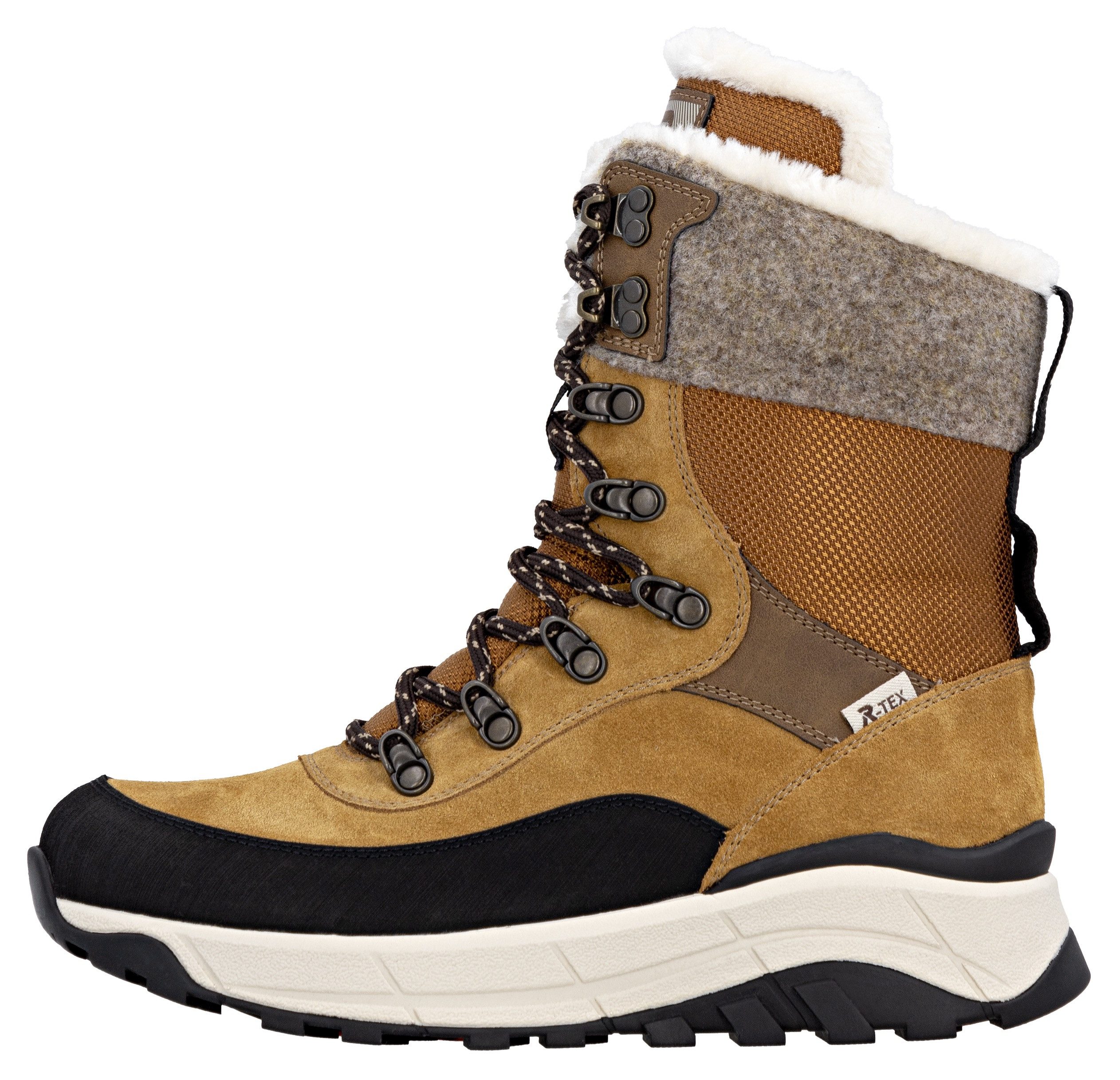 RIEKER Sport Winterlaarzen snow boots, outdoor ankle boots, tex equipment, fiber grip sole