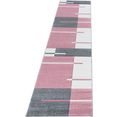 ayyildiz teppiche loper hawaï 1310 met de hand gesneden relifpatroon, 80 cm x 300 cm (bxl) roze