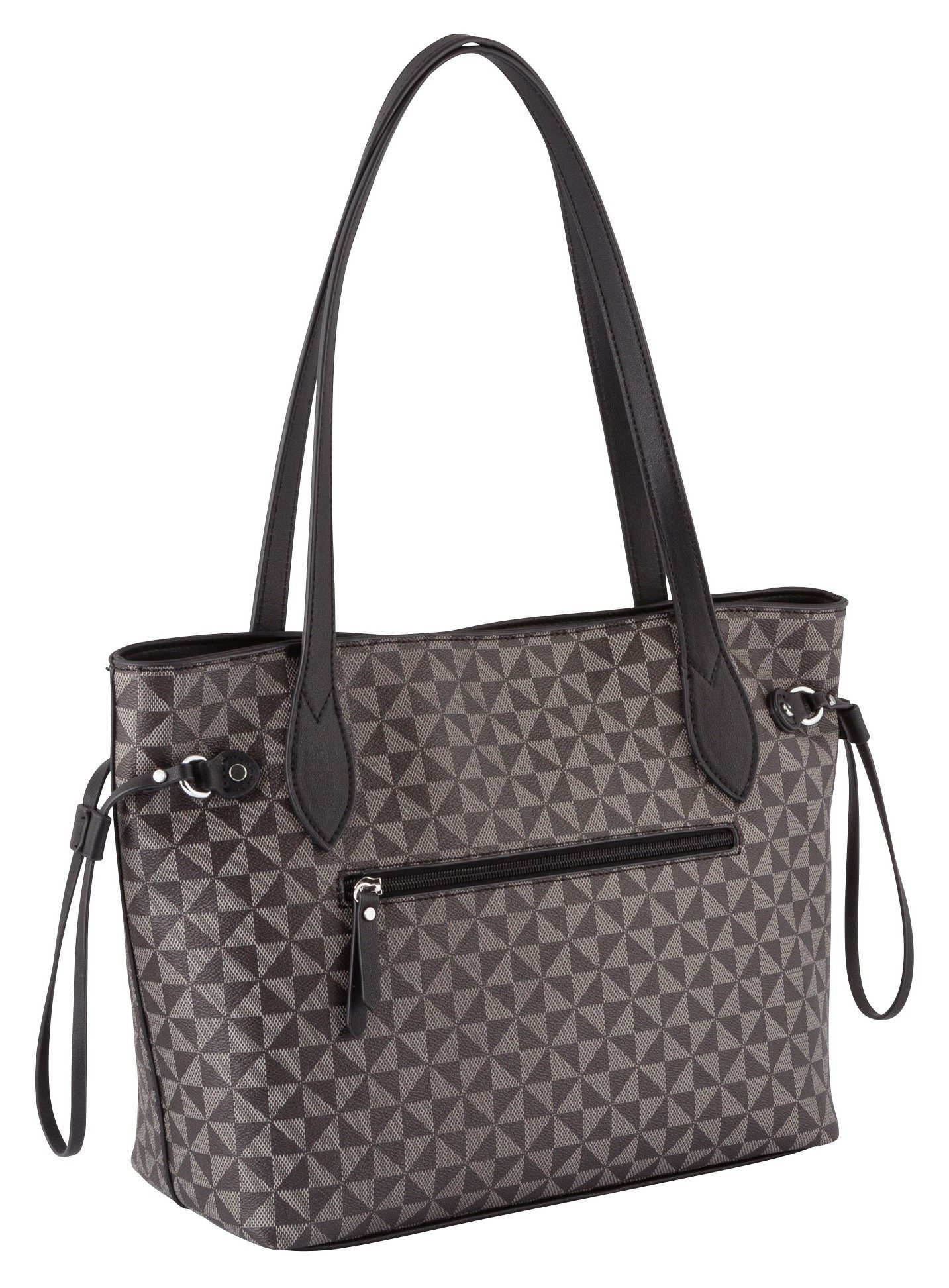 Gabor Shopper Barina van imitatieleer met kenmerkende all-over print en metalen logo