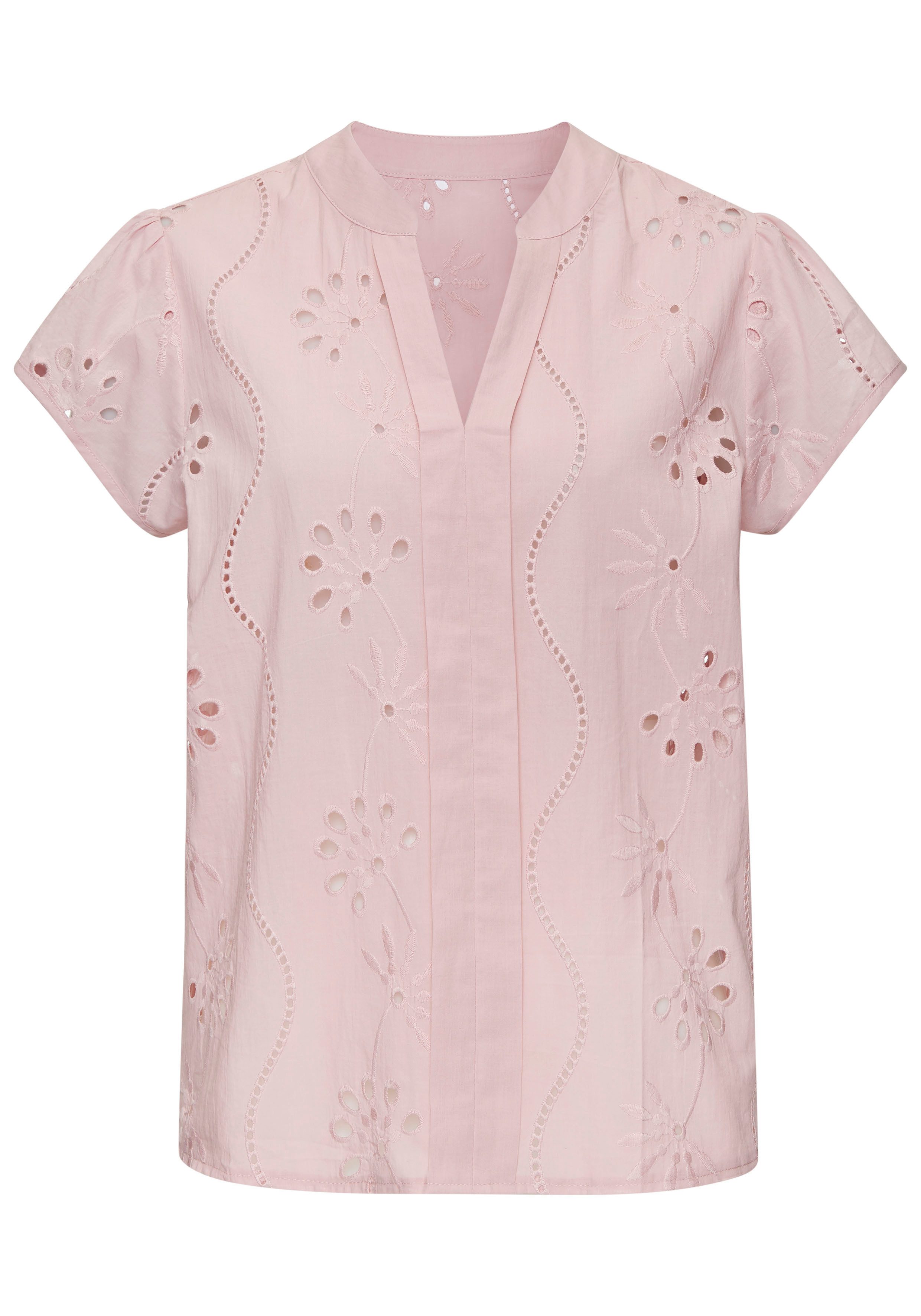 Buffalo Kanten blouse met korte mouwen