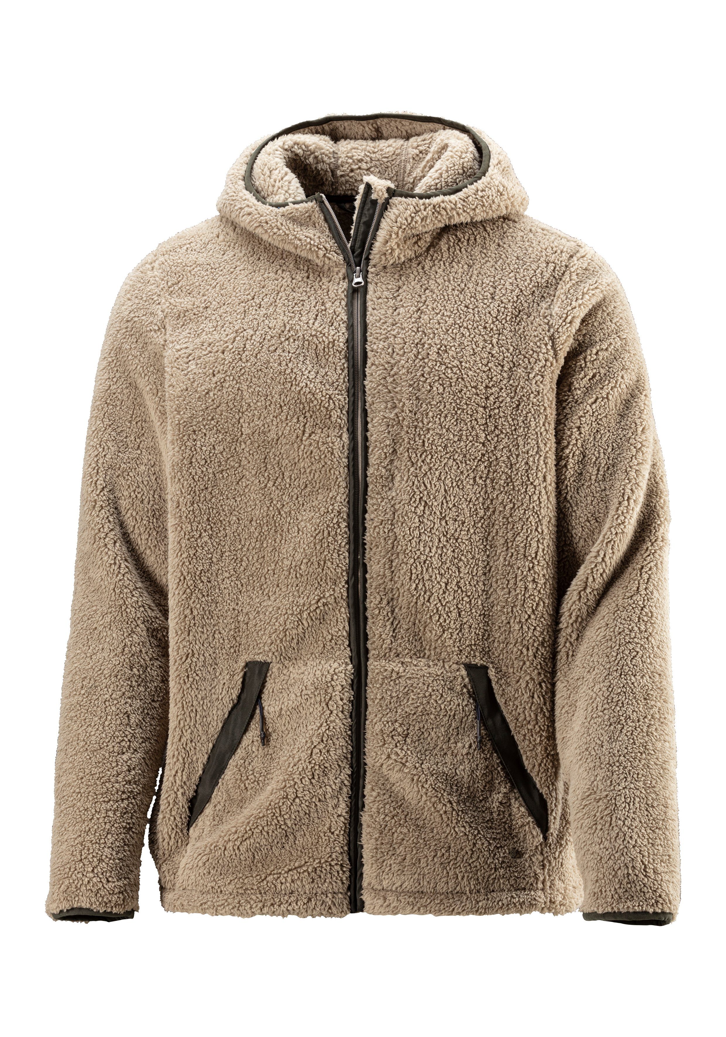 John Devin Capuchonvest in zacht teddy fleece