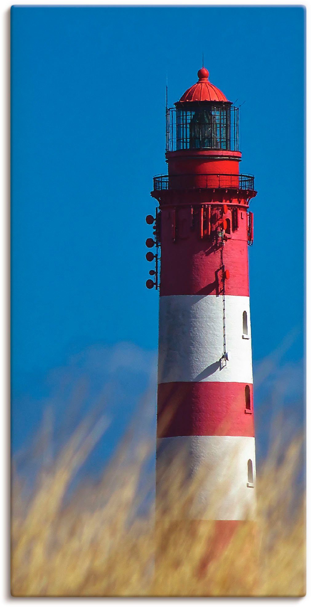 Artland Aluminium dibond print Amrumer vuurtoren gespannen op een spieraam