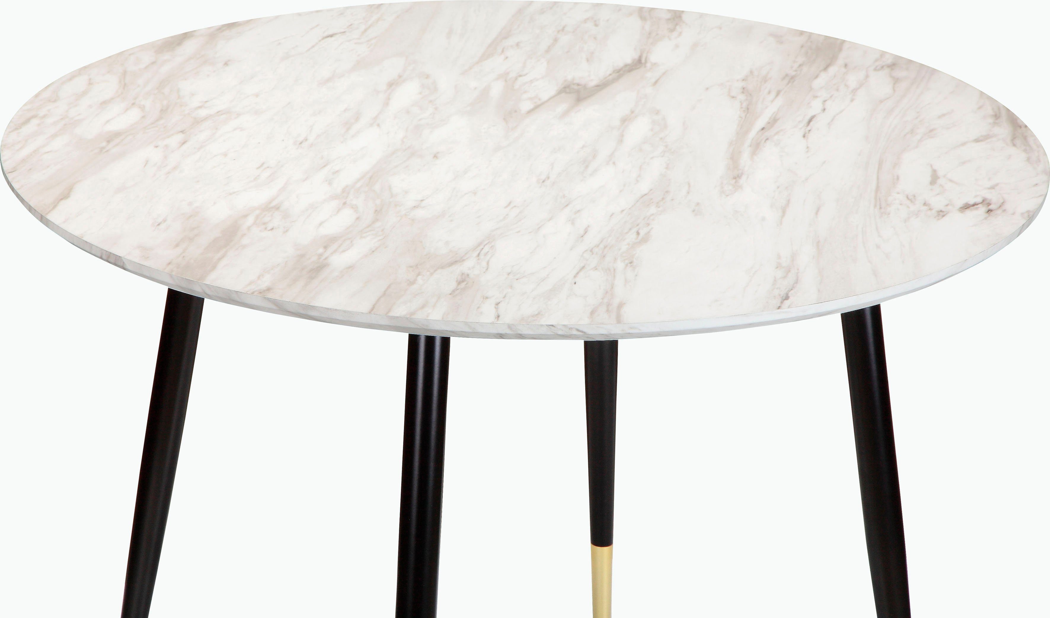 Leonique Eethoek Eadwine, TOPSELLER! Zitgroep eettafel plus 4 eetkamerstoelen (set, 5-delig)