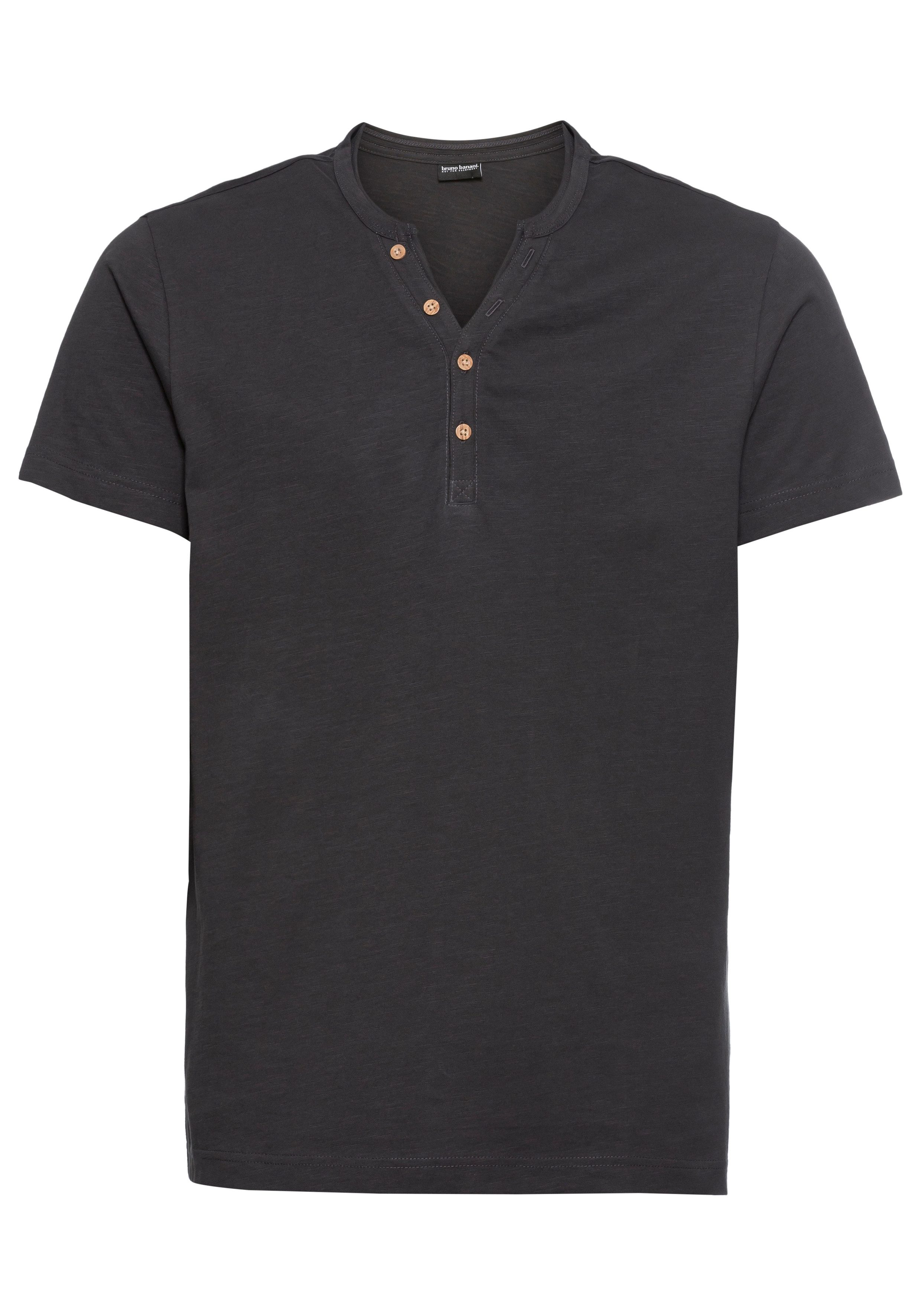 Bruno Banani T-shirt Met geknoopte V-hals