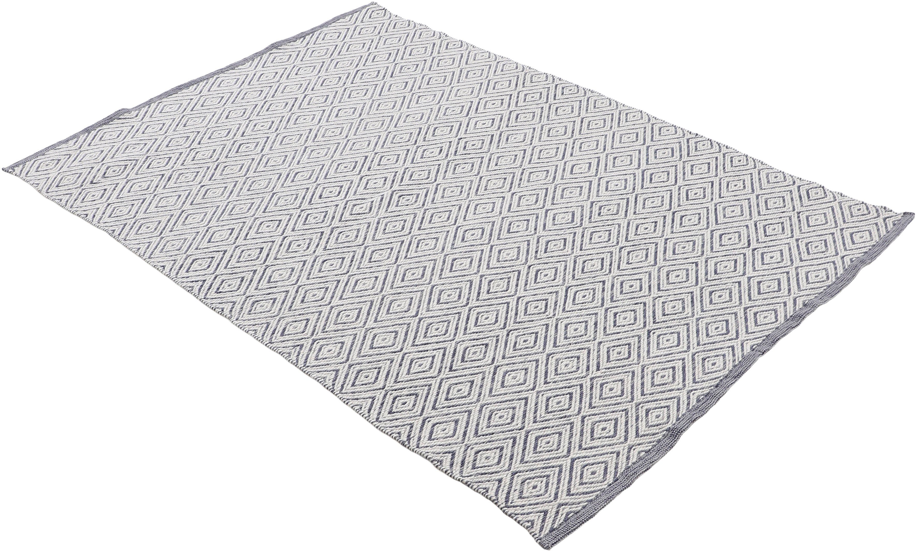 carpetfine Vloerkleed Frida 200 Omkeerbaar tapijt, 100% gerecycled materiaal (PET), vlakweefsel, sisal uitstraling
