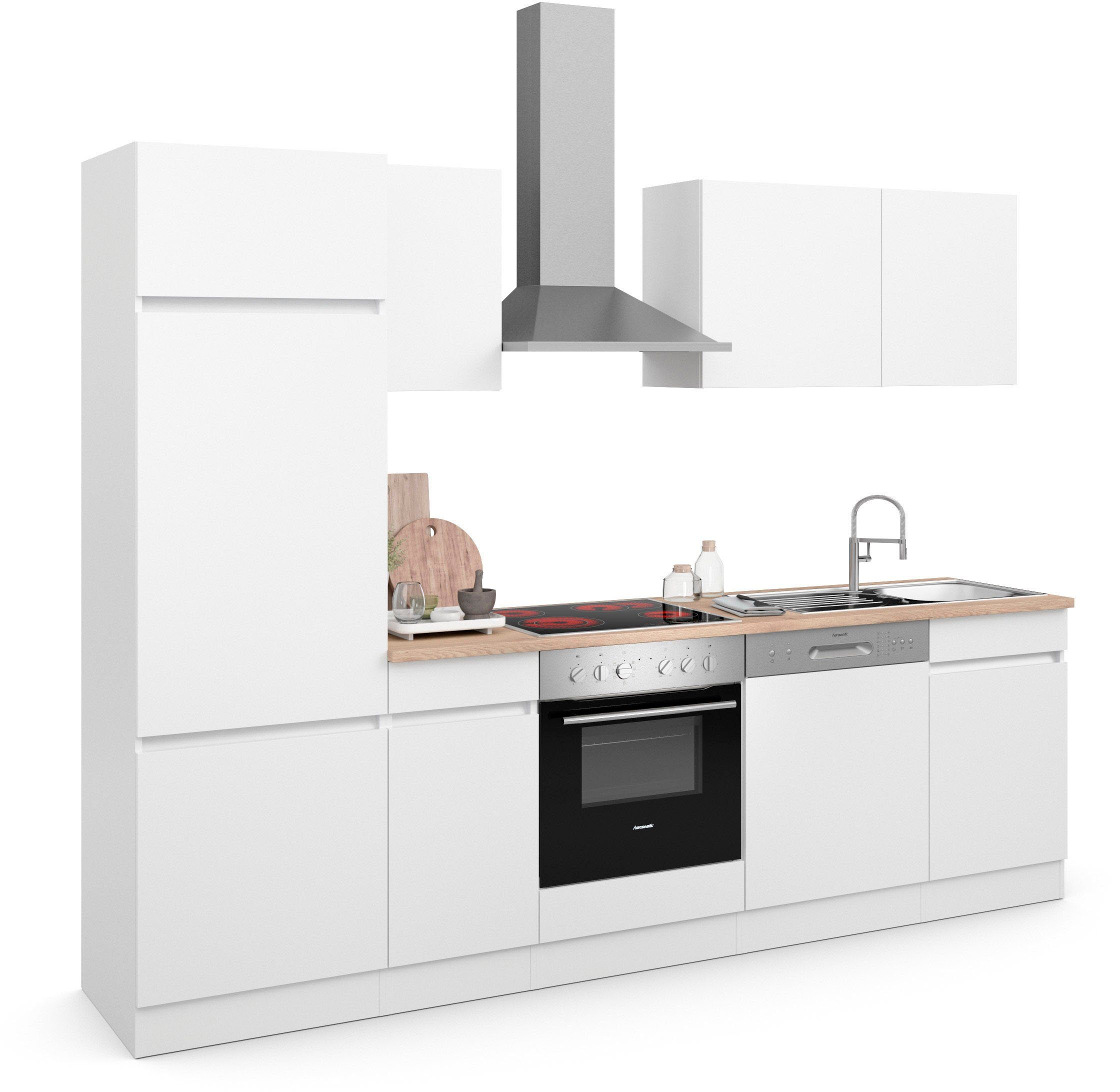 OPTIFIT Keuken Safeli Breedte 270 cm, naar keuze met of zonder Hanseatic elektrische apparaten