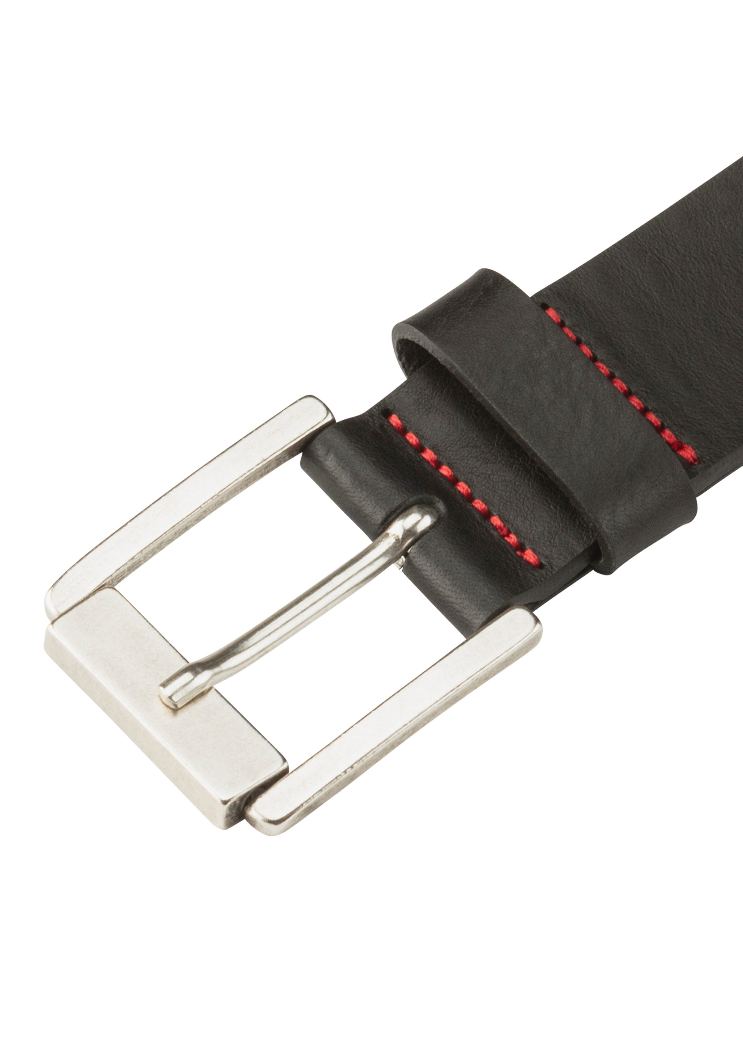 HUGO Leren riem Gaston_Sz35 met rode naad