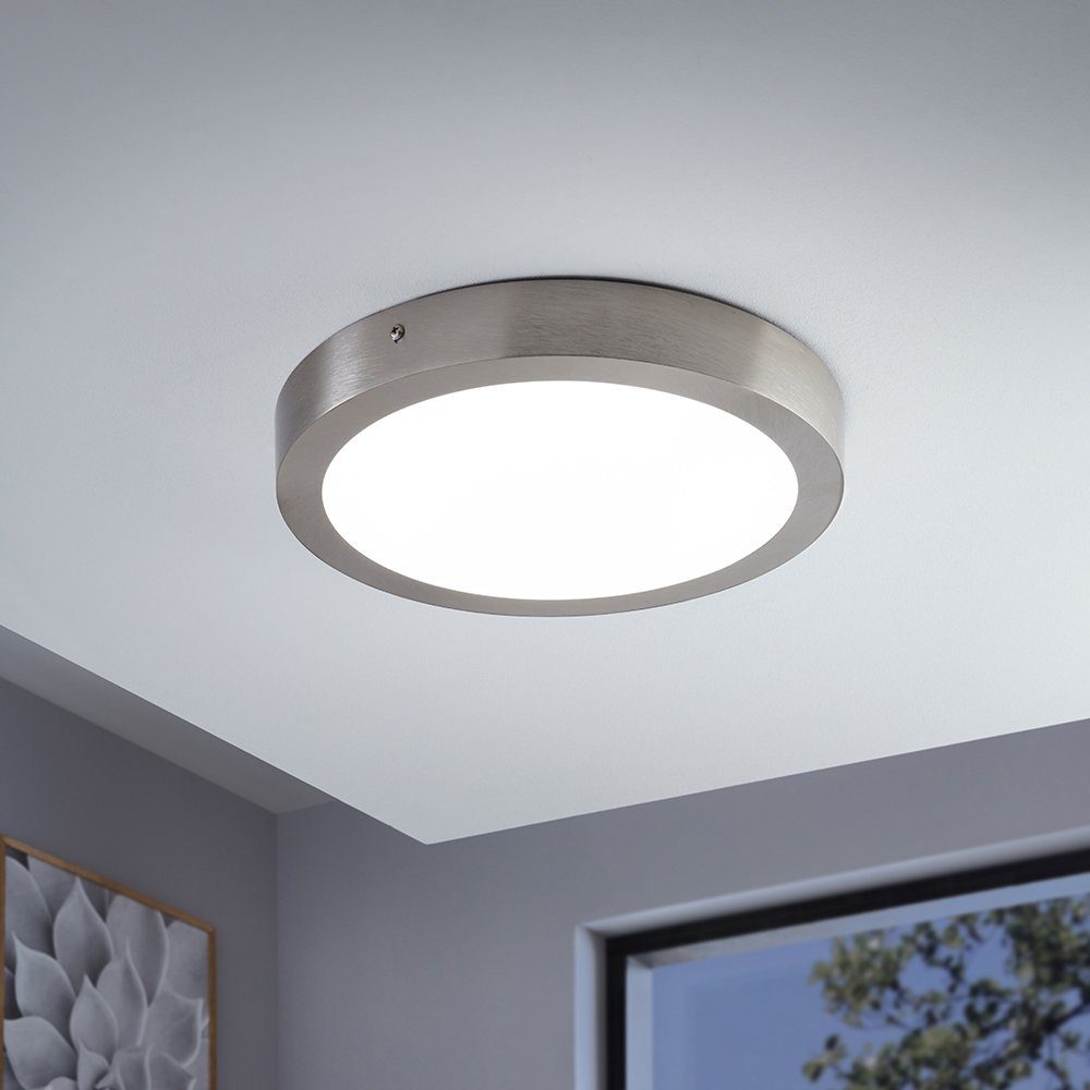EGLO Opbouwarmatuur FUEVA-C Smart Home plafondlamp 30 cm ø, dimbaar, wittinten en kleuren instelbaar