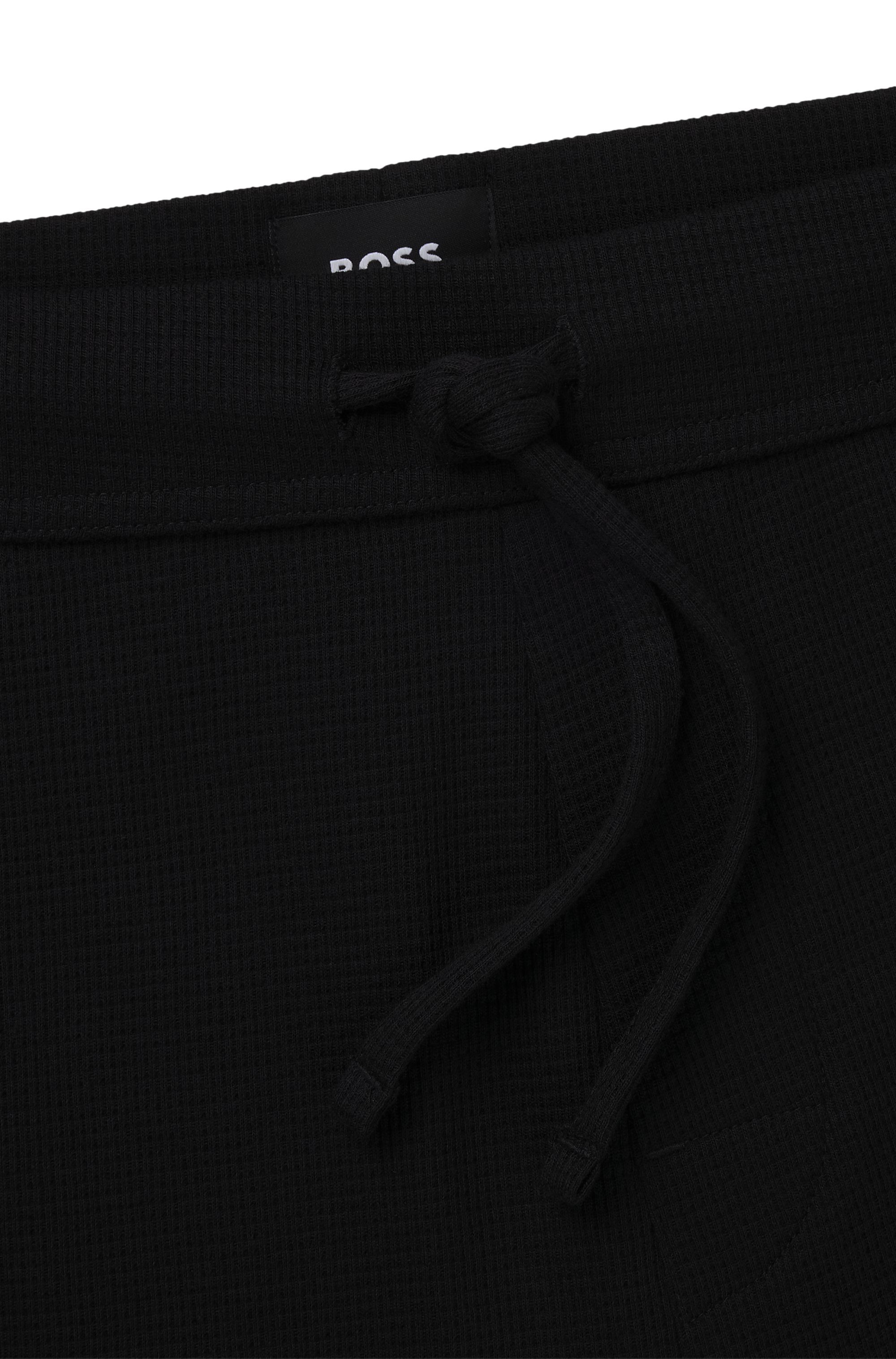 BOSS Pyjamabroek Waffle Pants Cuf