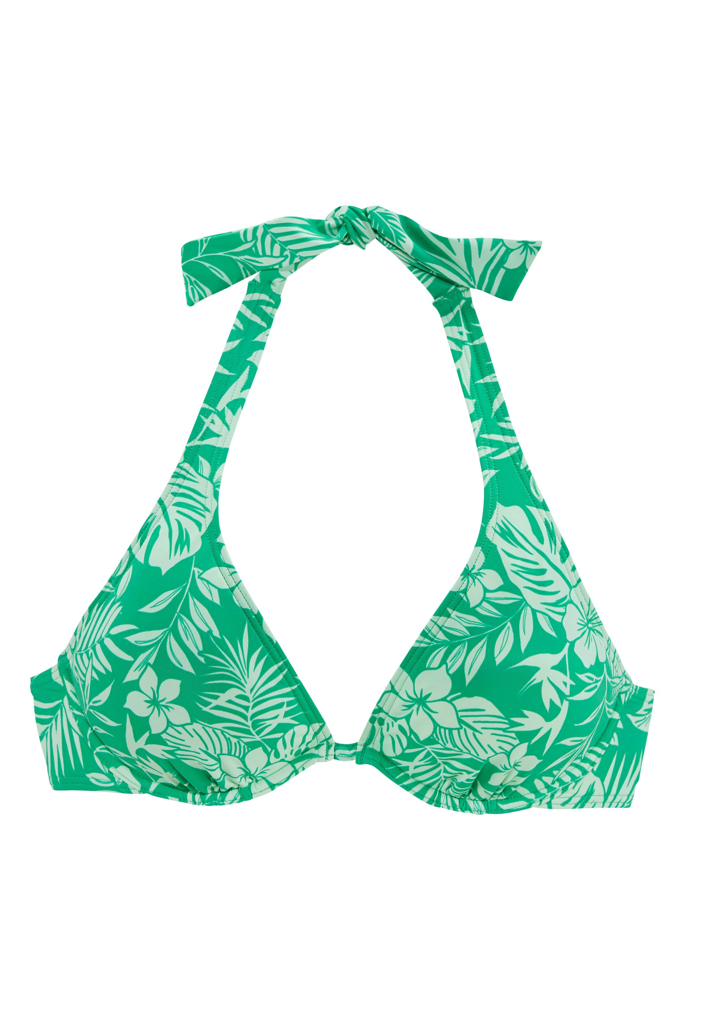 Venice Beach Bikinitop met beugels Moloka met tropische print
