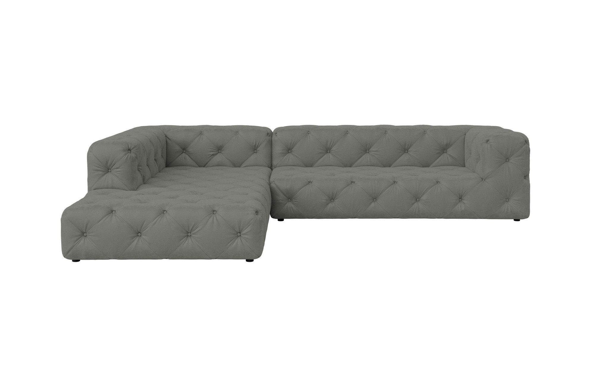 Places of Style Hoekbank FOLLINA L-vorm, met klassieke Chesterfield-knoopstiksels