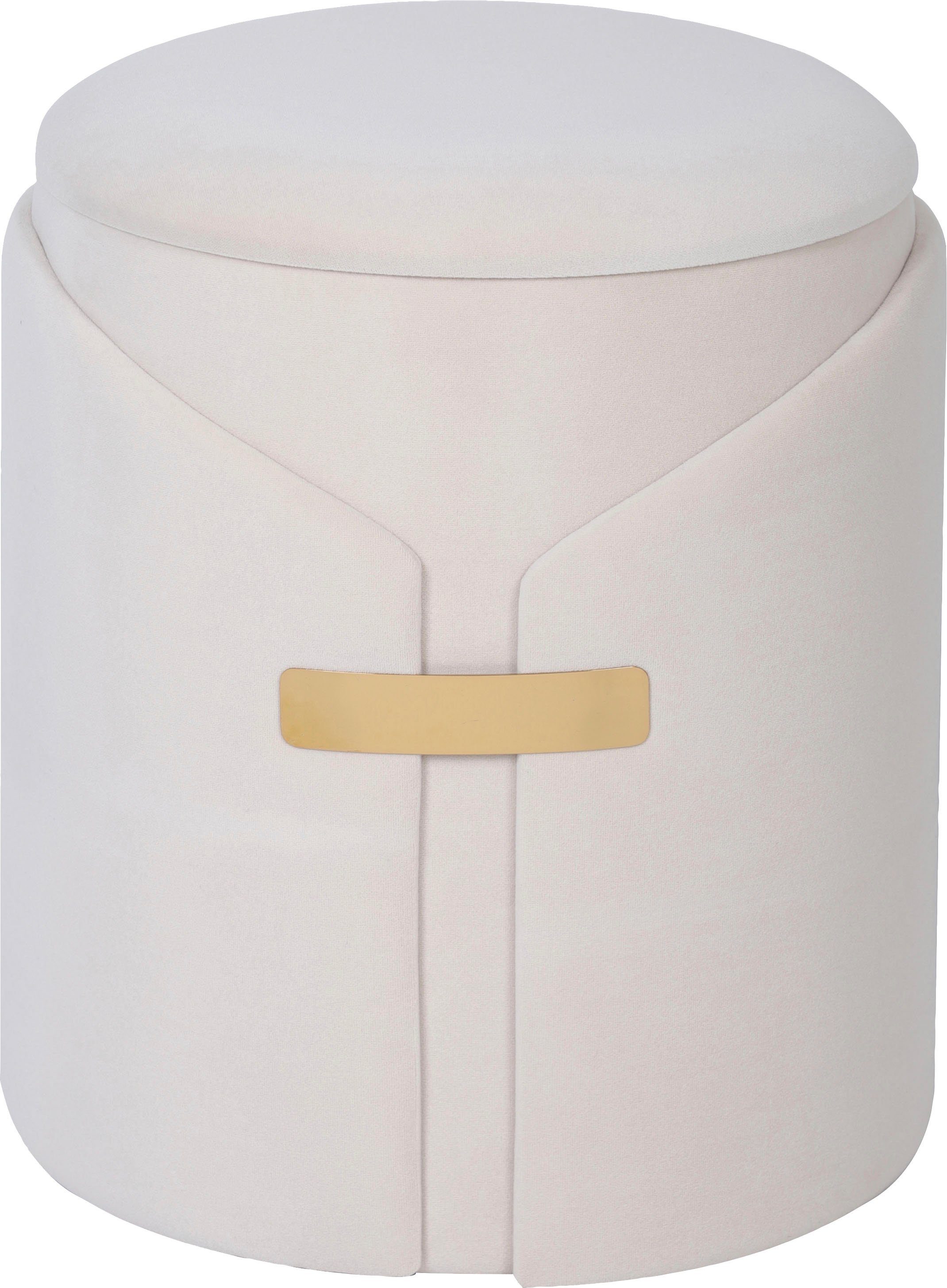 Kayoom Zithoek Kruk Forcet 125 2-delige set, elegante kunstfluwelen bekleding modern, met opbergruimte, decoratief, veel decoratieve kleurcombinaties (set, 2-delig)