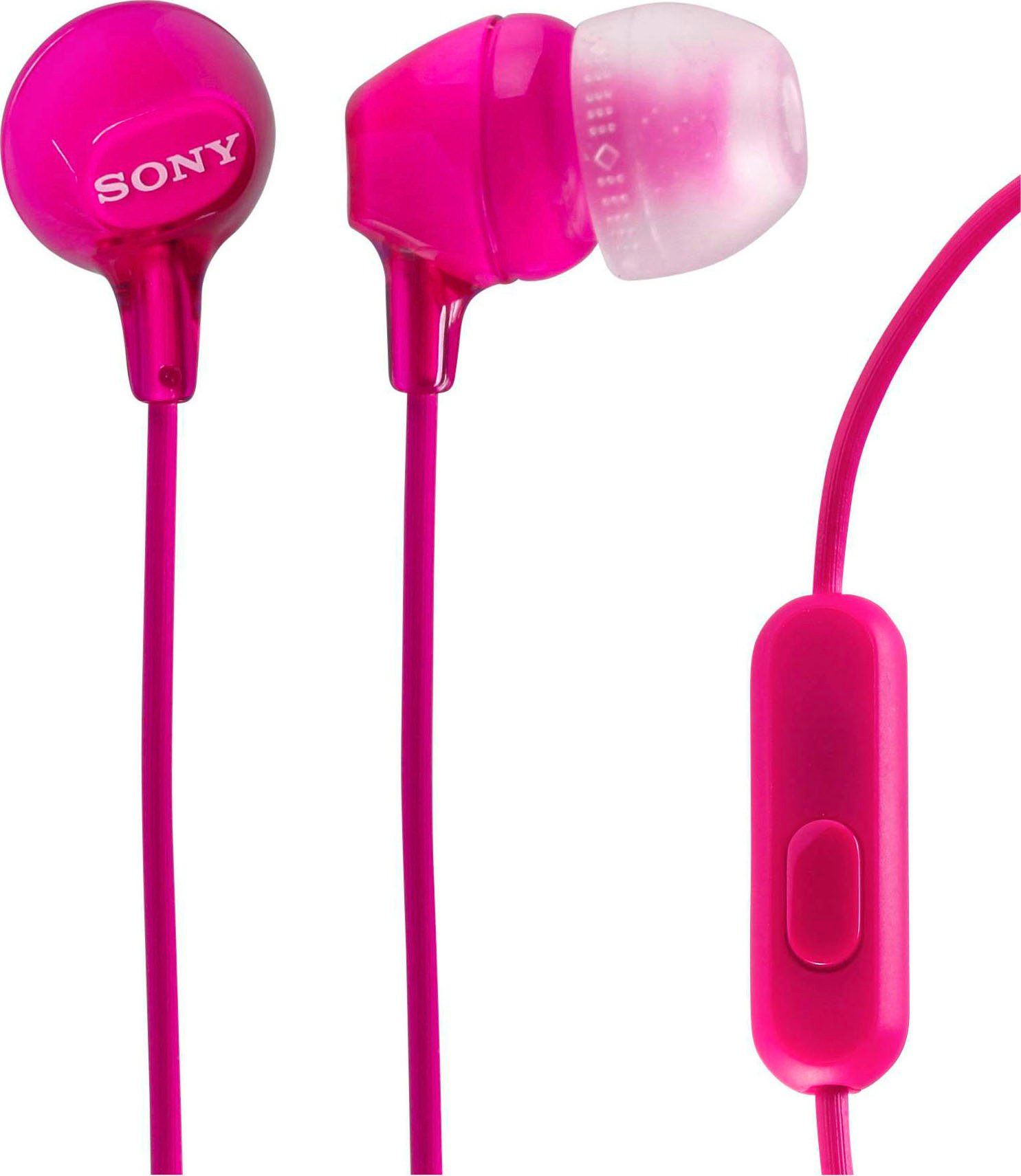 MDR-EX15AP in-ear hoofdtelefoon, Roze