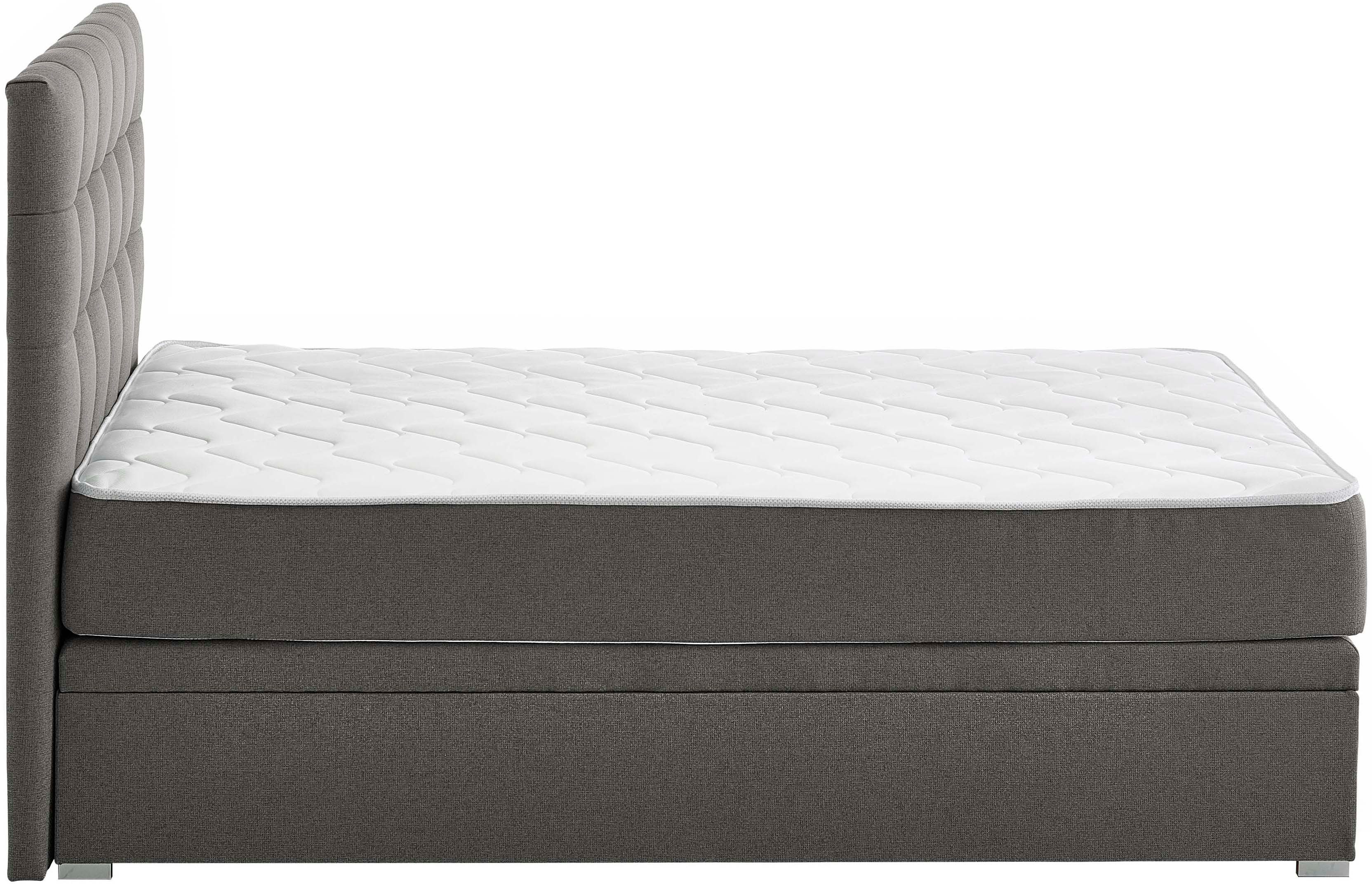 ATLANTIC home collection Boxspring Riona, uitbreidbaar naar een dubbel- en familiebad keuze uit 120x200cm pocketveringmatras of zonder matras
