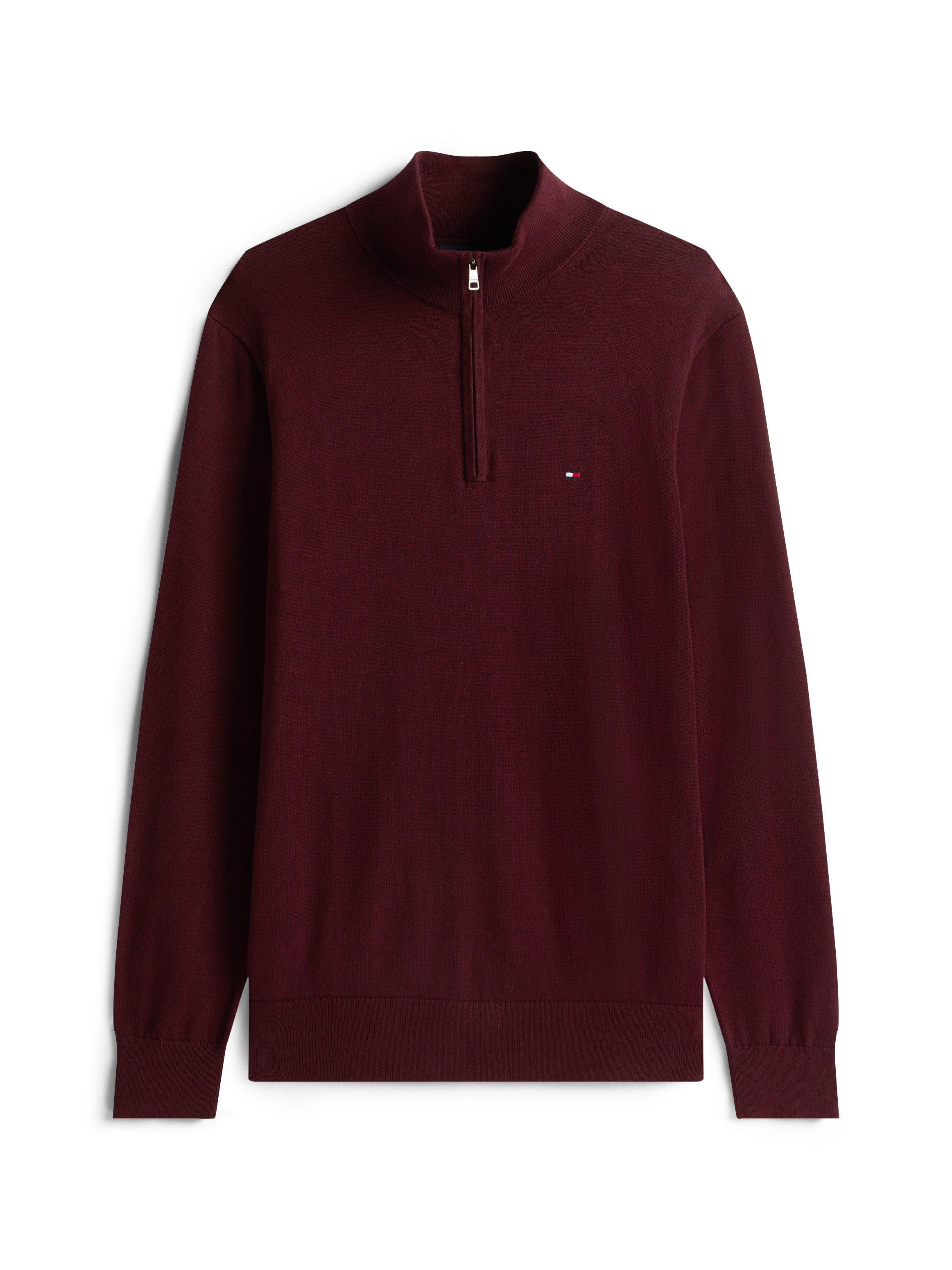 Tommy Hilfiger Schipperstrui ESSENTIAL COTTON ZIP MOCK