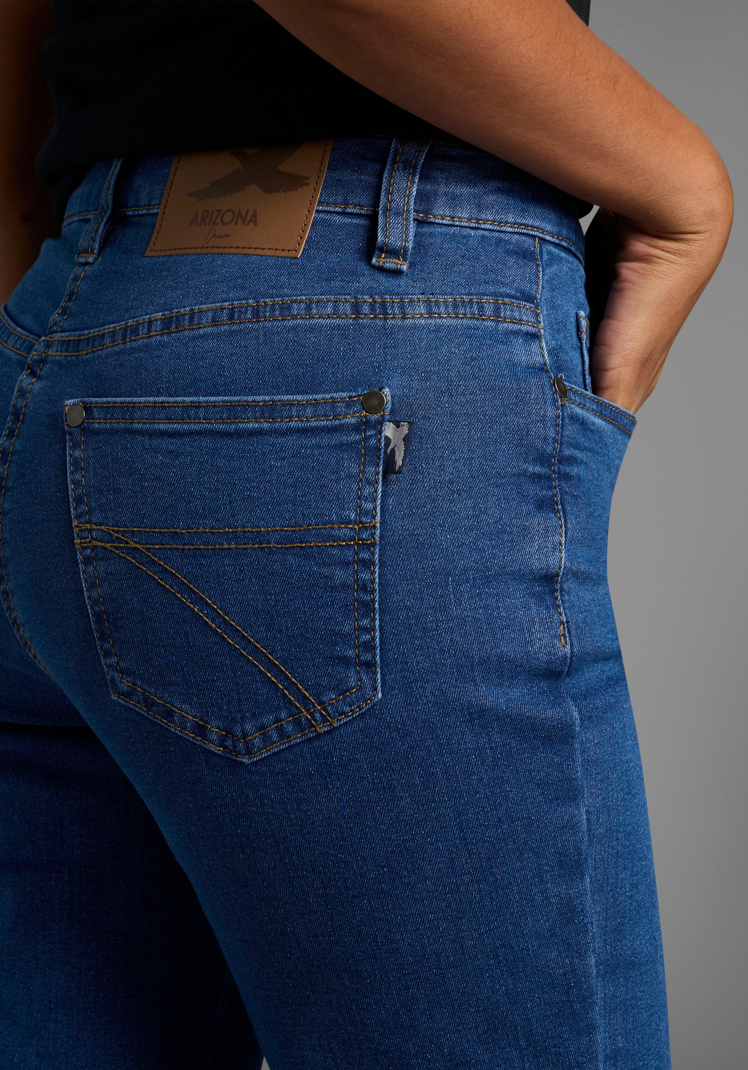 Arizona Rechte jeans Annett comfortabele pasvorm, 5-pocket-stijl, hoge taille