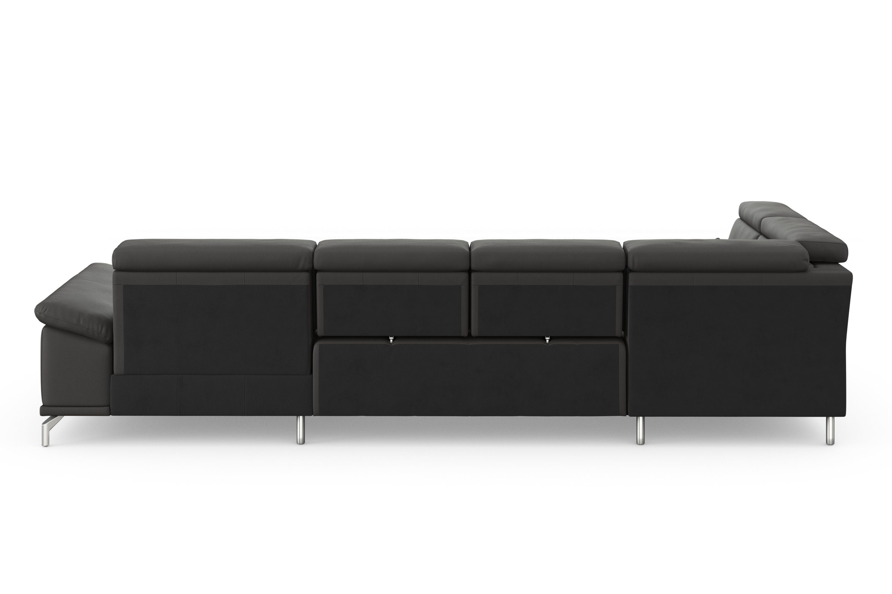 sit&more Zithoek Cabrio U-vorm, met zitdiepteverstelling, arm- en hoofdsteunverstelling