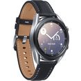 samsung smartwatch galaxy watch 3, edelstaal, 41 mm, bluetooth (sm-r850) zilver