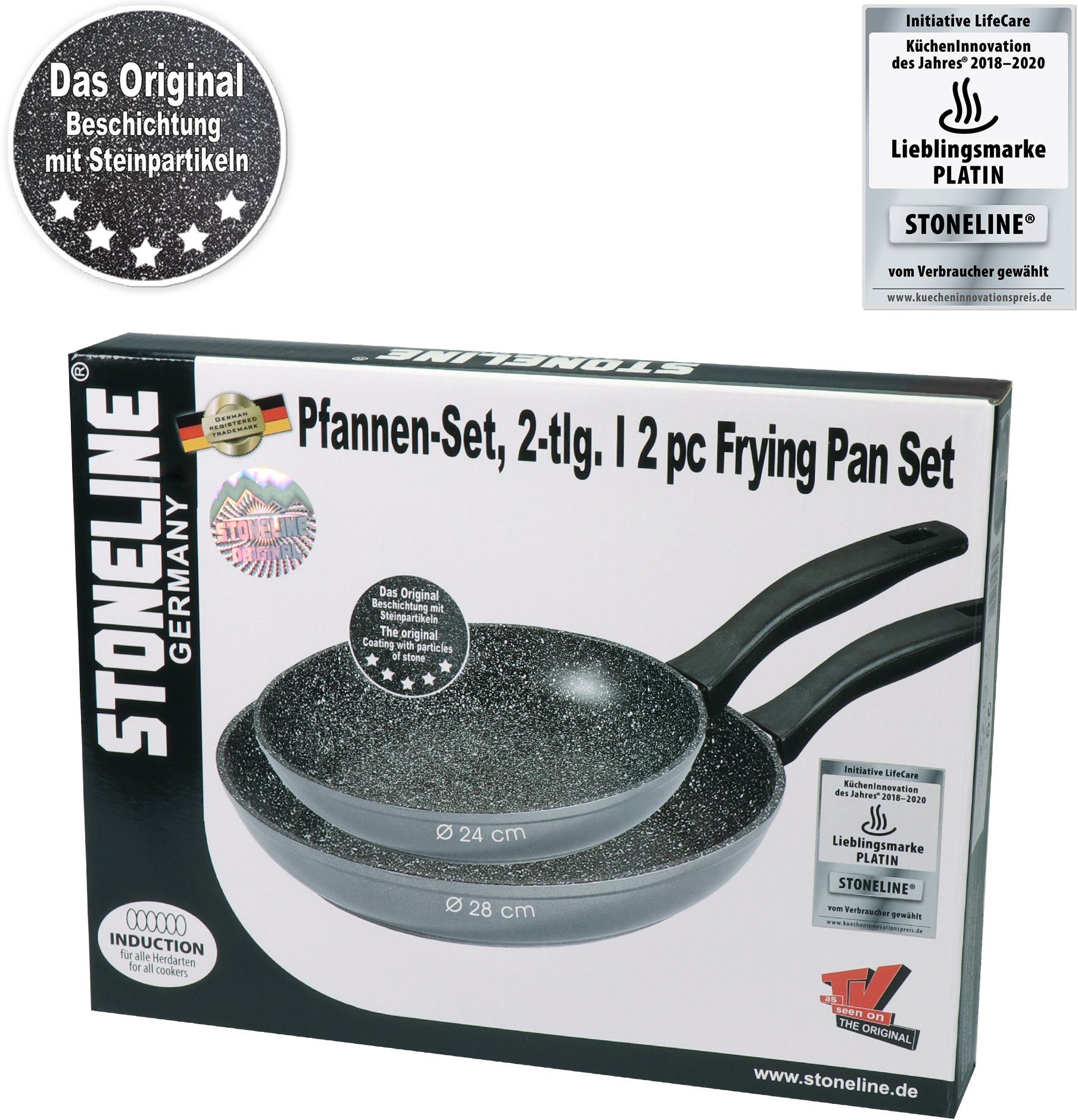 STONELINE Pannenset Inductie (set, 2-delig)