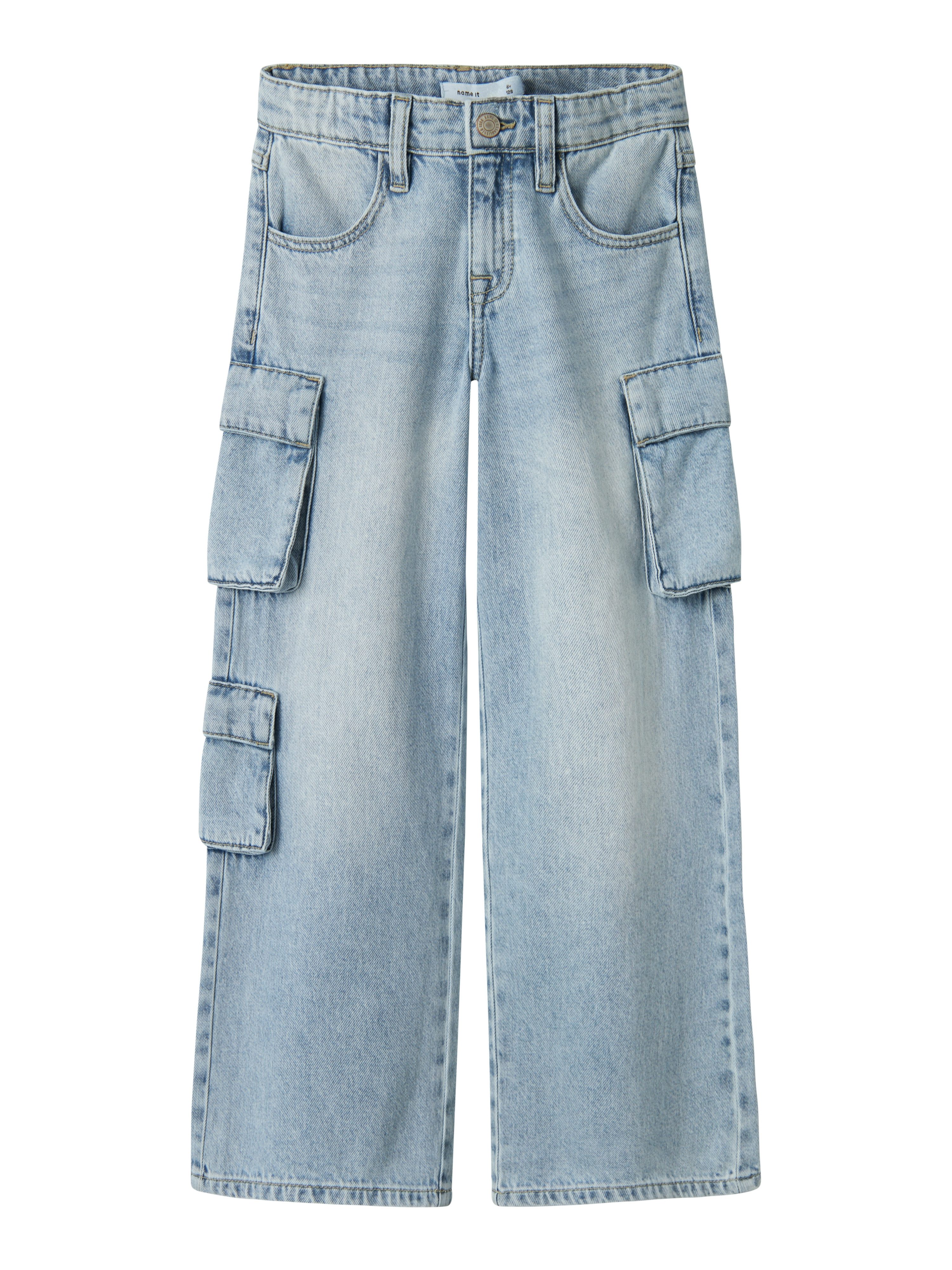 Name It Wijde jeans NKFBELLA WIDE CARGO JEANS 8772-BE NOOS