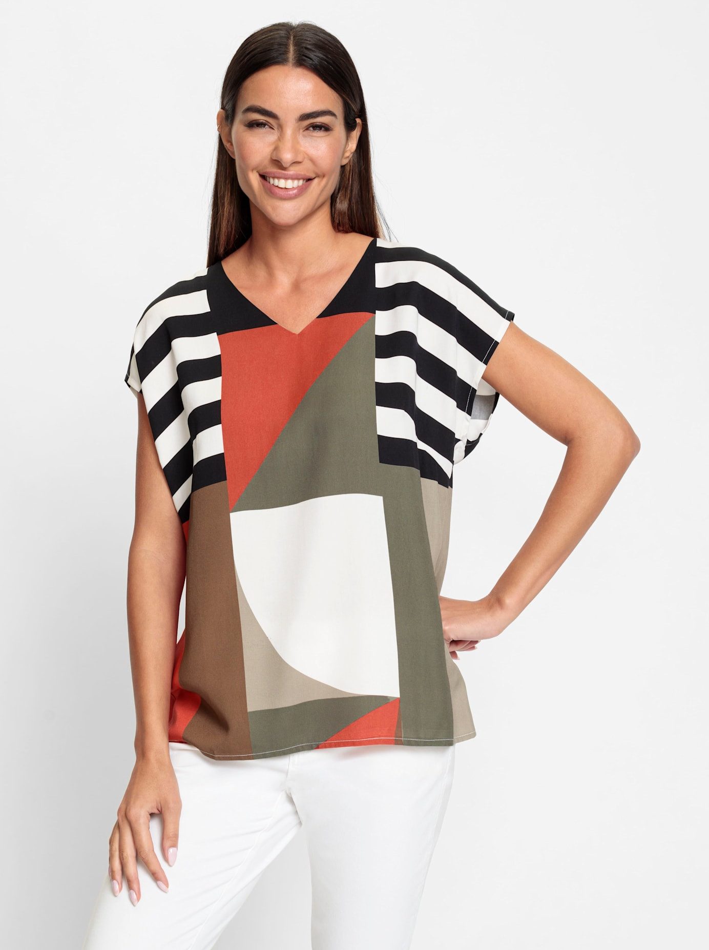 heine Gedessineerde blouse