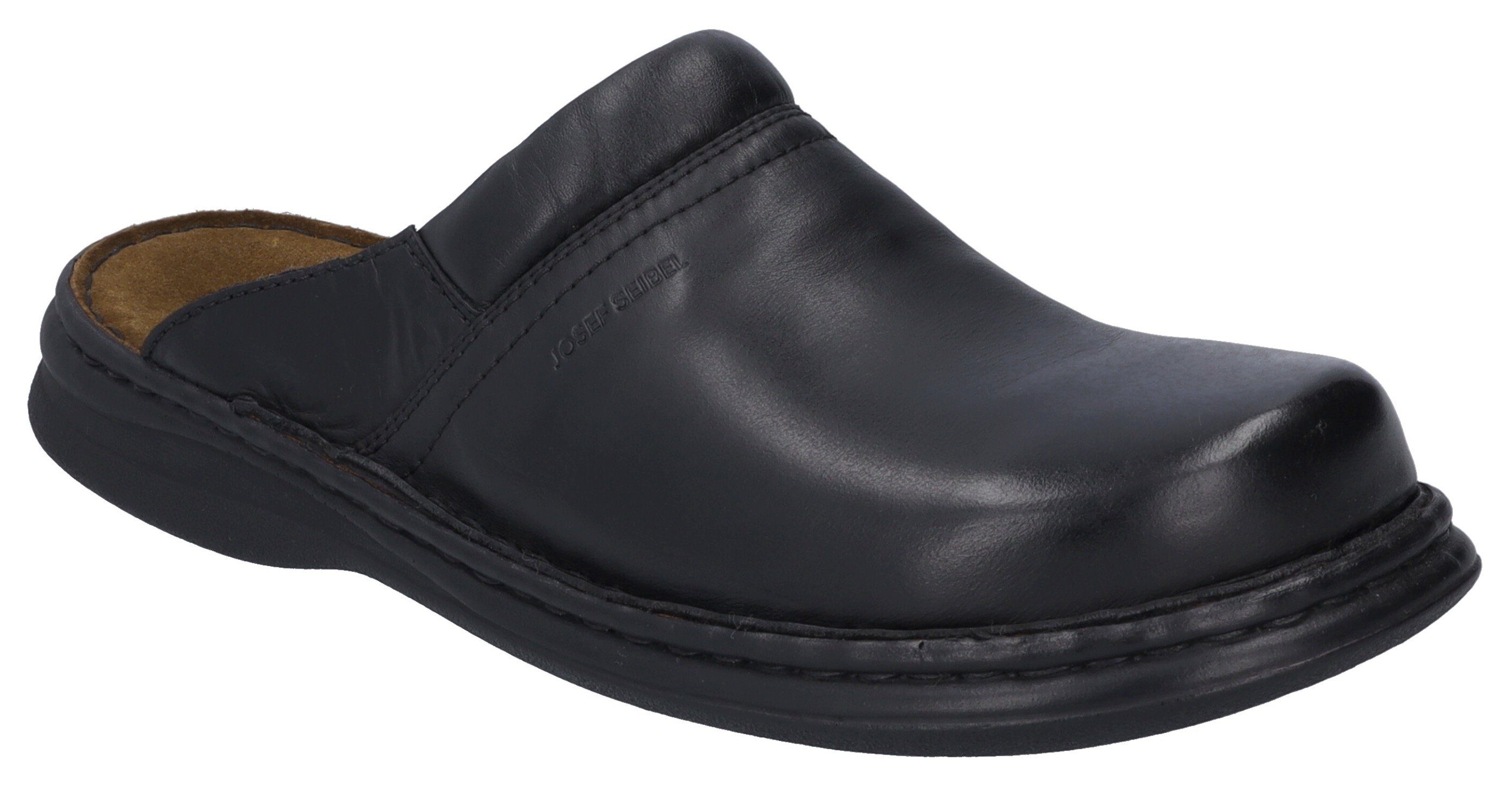 Josef Seibel Clogs MAX zomerschoen, slippers, vakantie, met gepolsterde binnenzool heren clogs maat 39 EU zwart