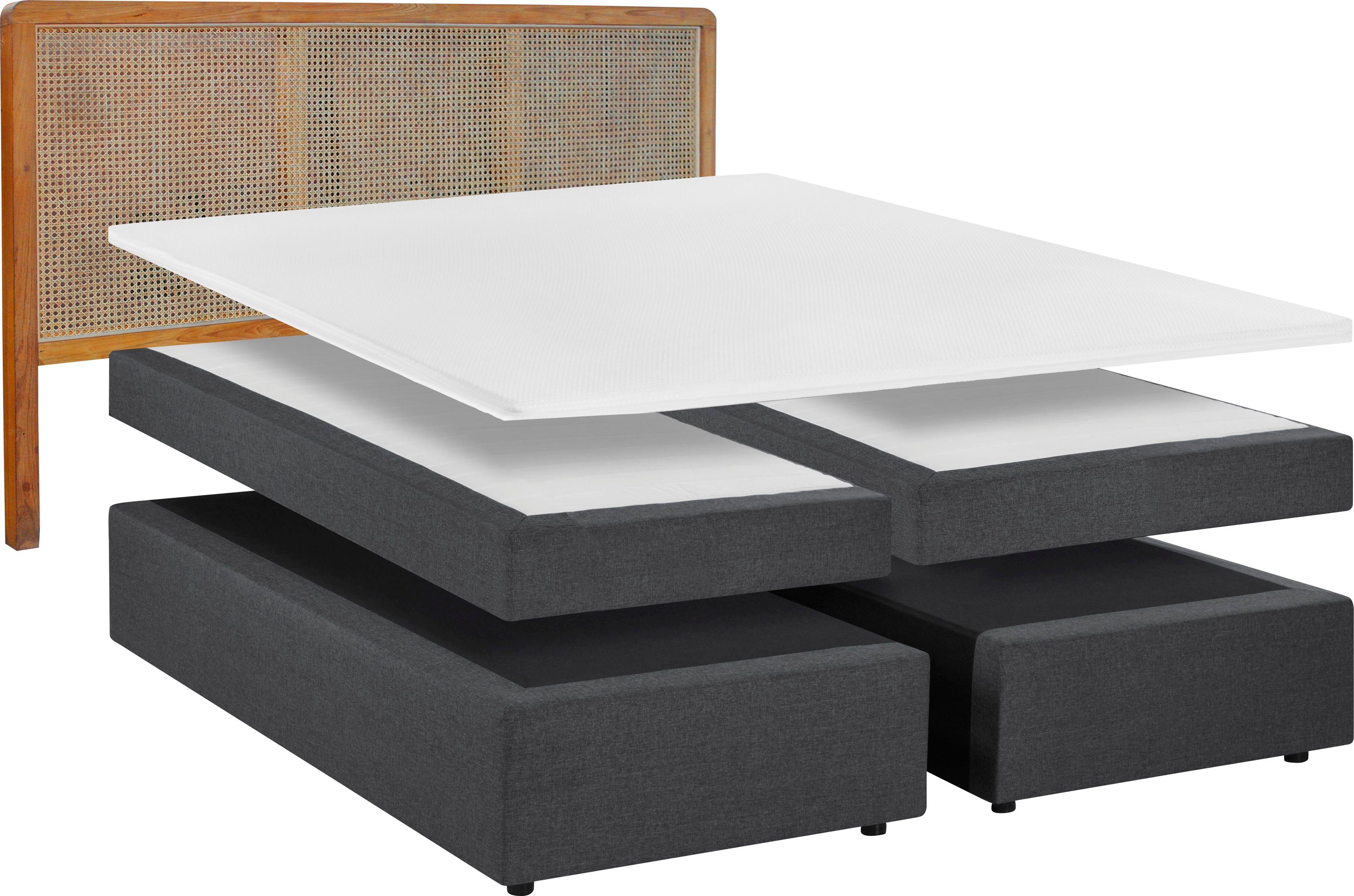 SIT Boxspring Met rotan-hoofdbord