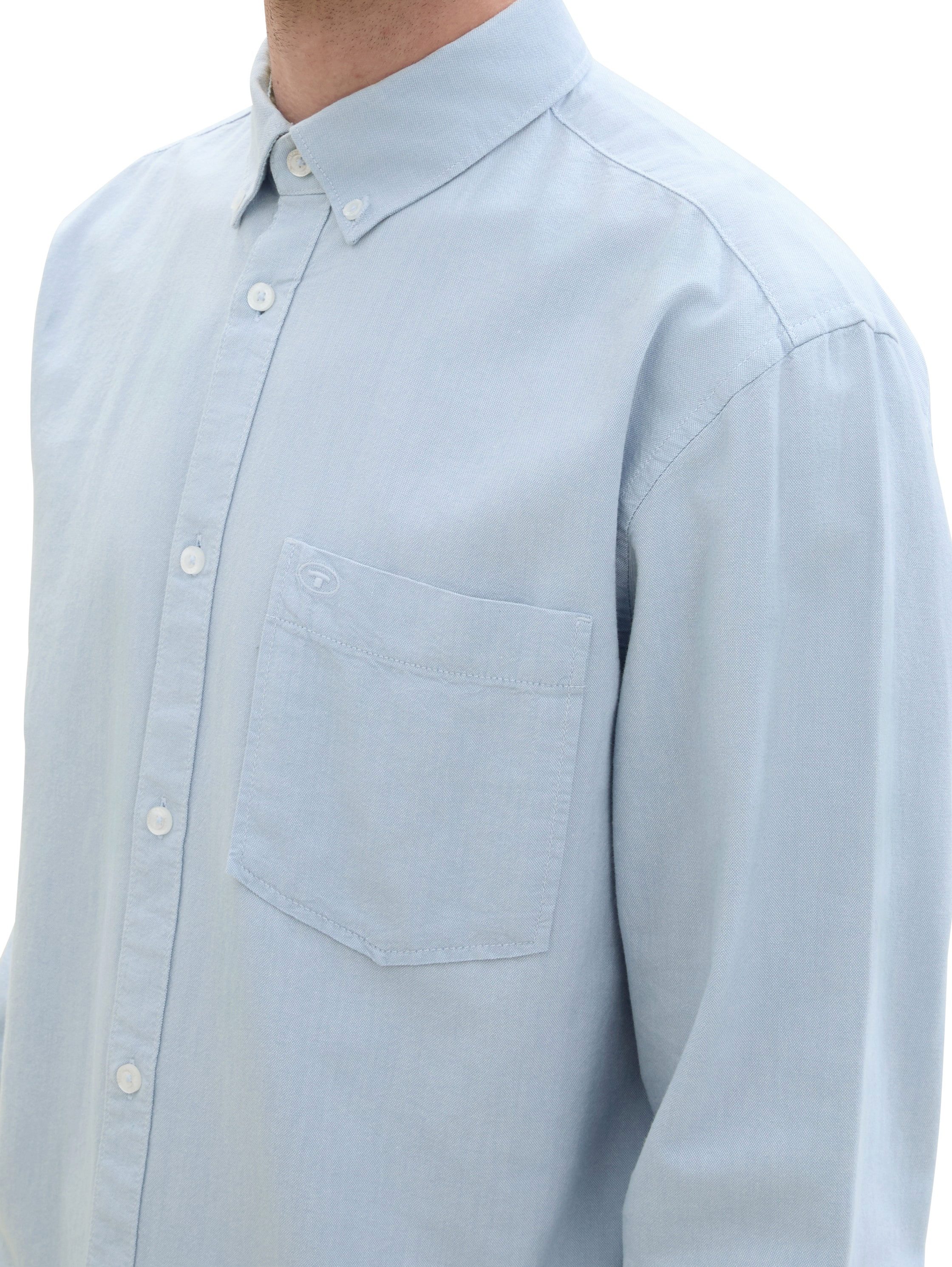 Tom Tailor Overhemd met lange mouwen Oxford met borstzak