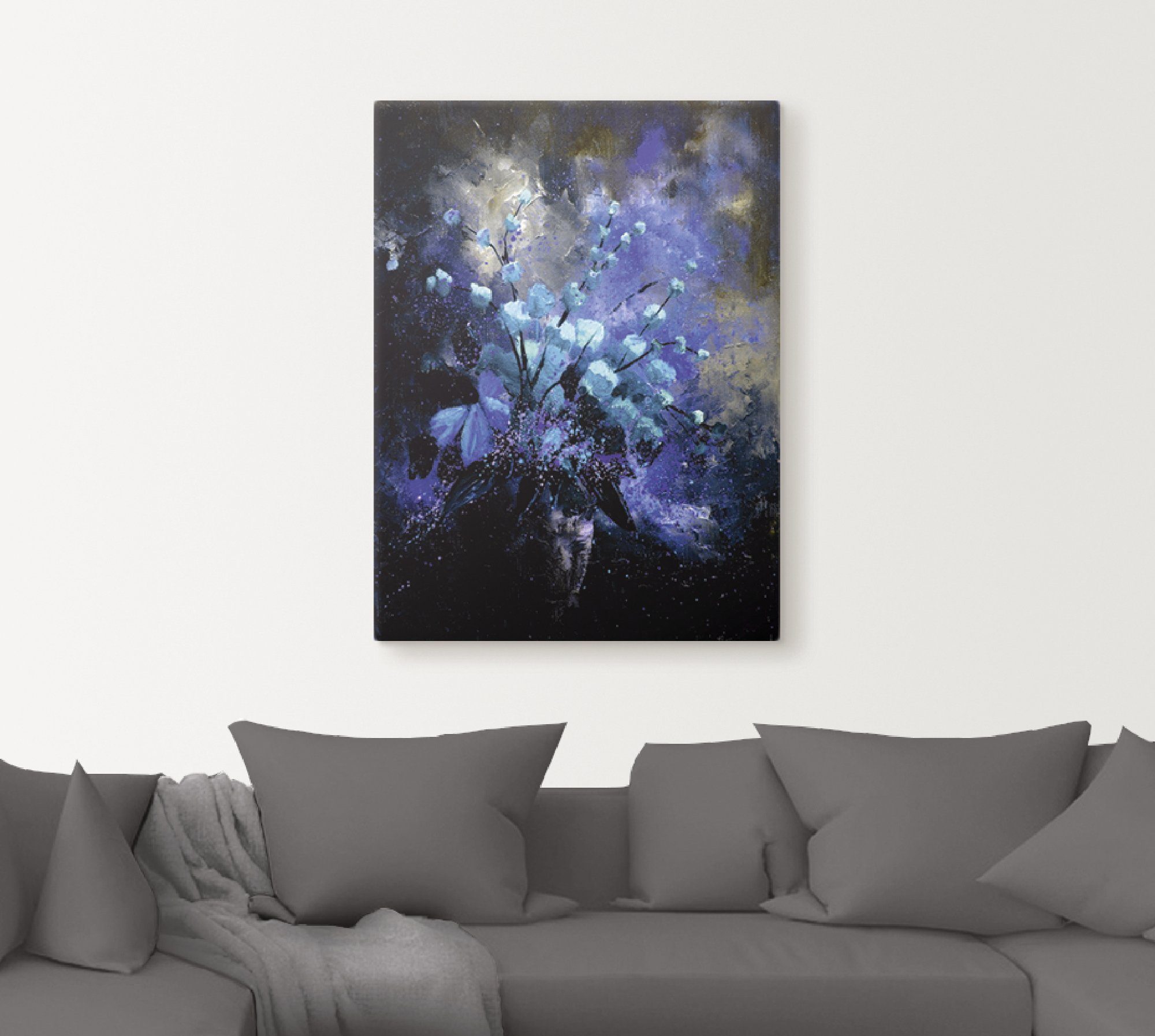 Artland Artprint op linnen Stilleven bloemen II gespannen op een spieraam
