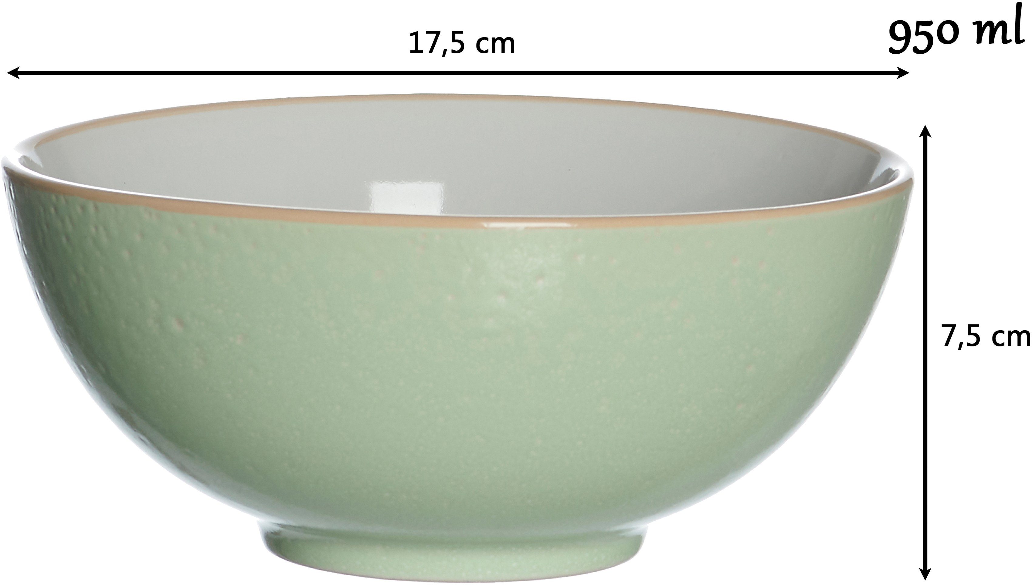 Ritzenhoff & Breker Schaal Puebla Boeddha-bowls, Ø 17,5 cm (set, 2-delig)