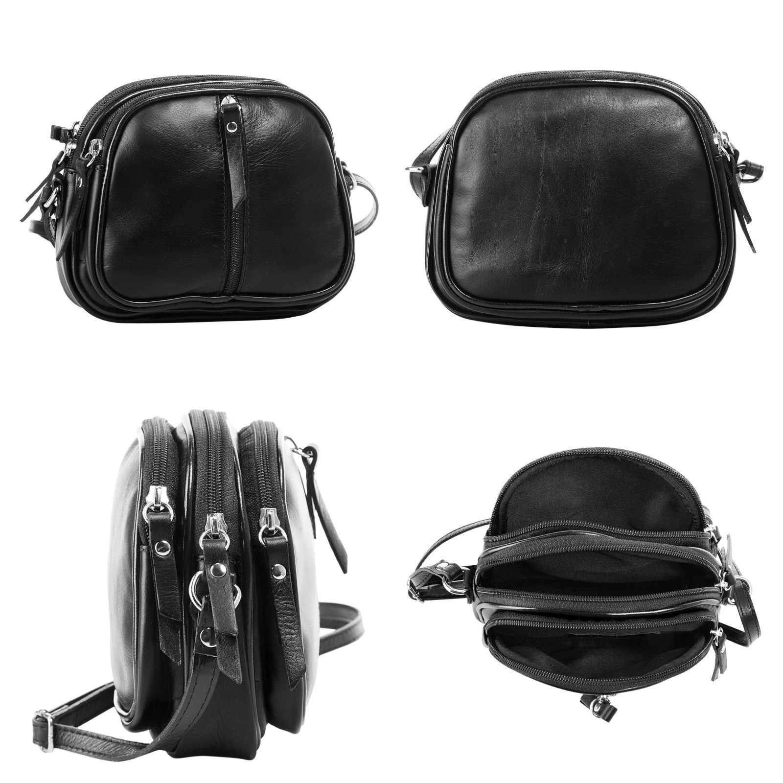 Cluty Schoudertas echt leer, made in italy