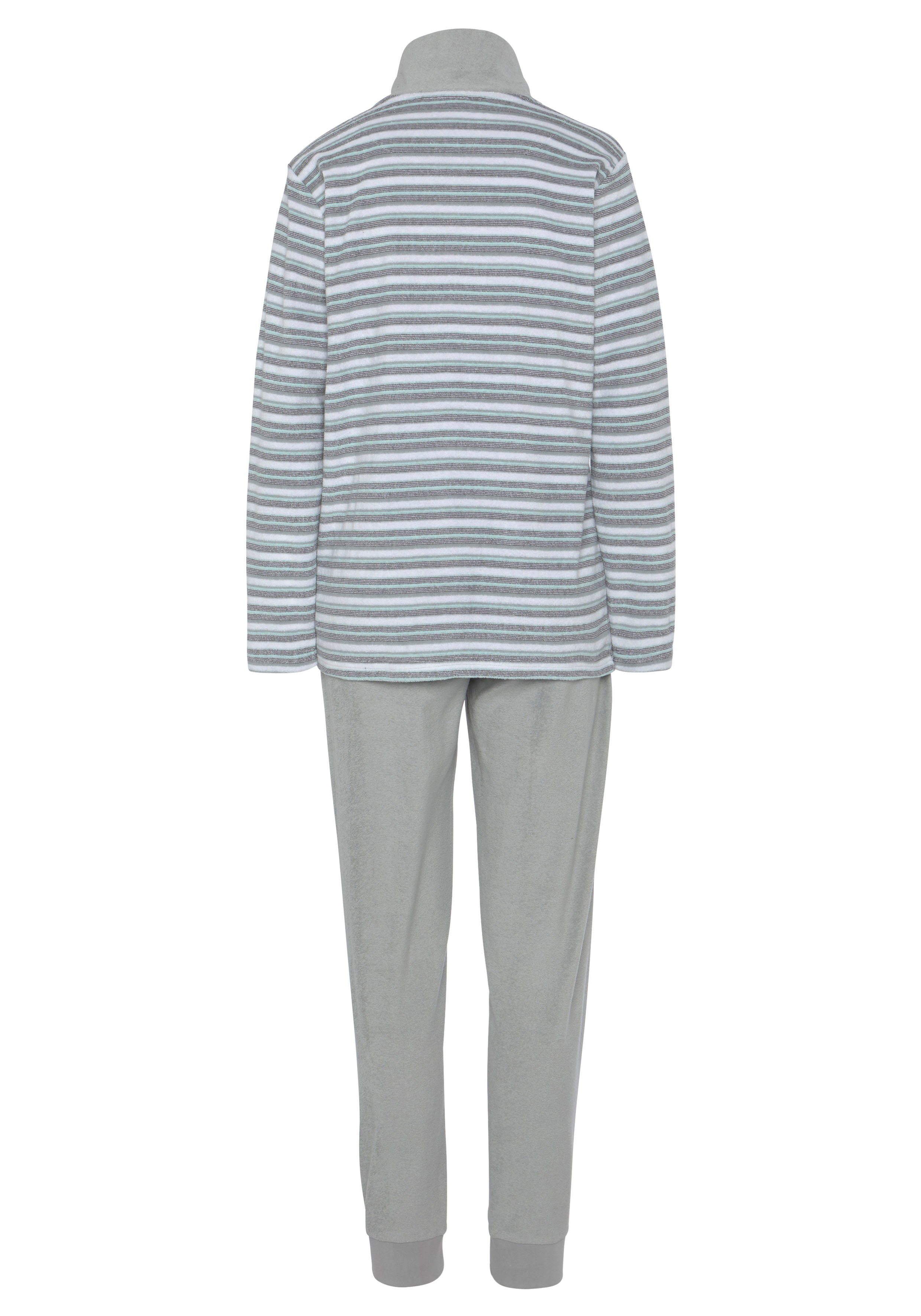 Vivance Dreams Pyjama van zachte frotté met rits (2-delig)